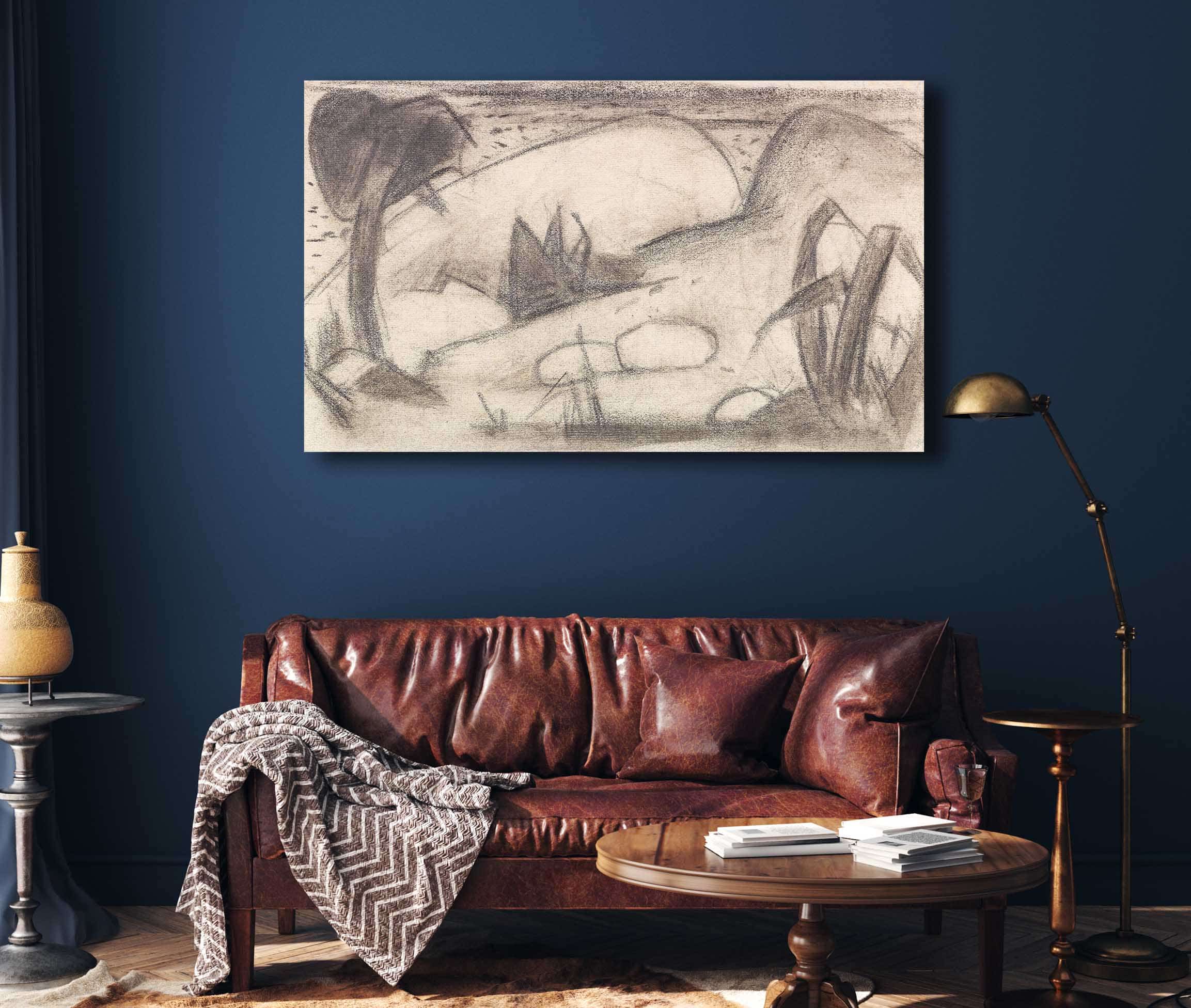 Abstrahierte Exotische Landschaft by Franz Marc - Image 4