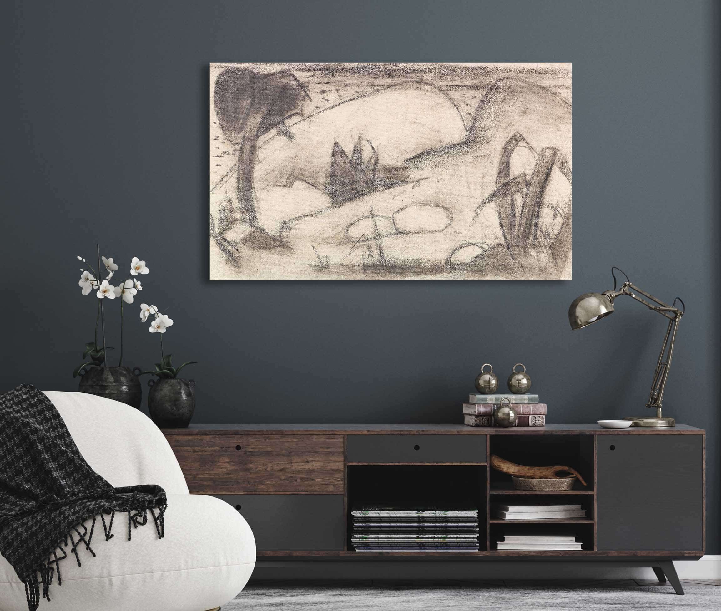 Abstrahierte Exotische Landschaft by Franz Marc - Image 5