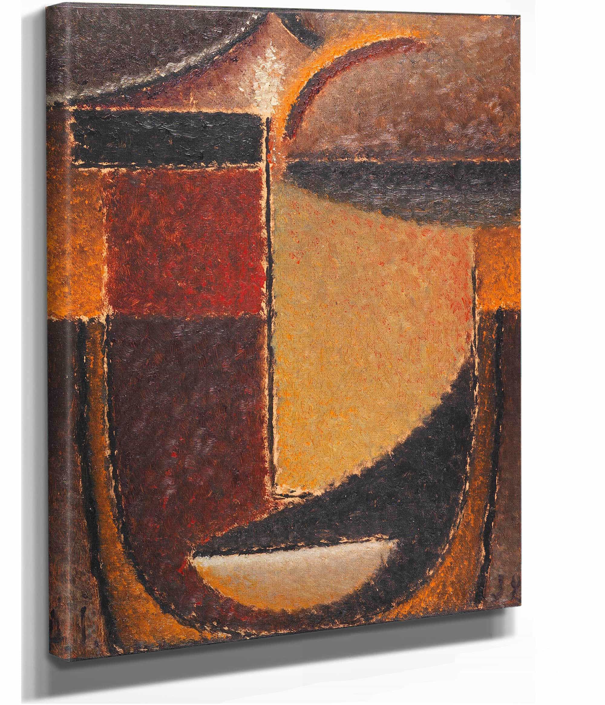 Abstrakter Kopf Orient Verhaltene Glut by Alexej Von Jawlensky - Image 2