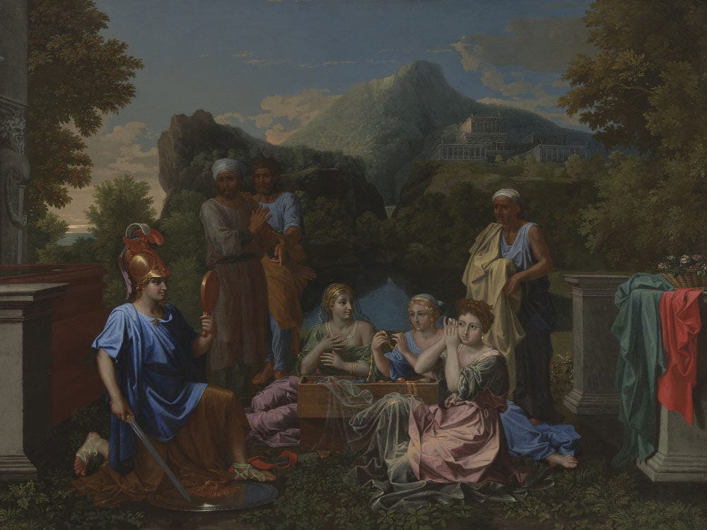 Achilles On Skyros By Nicolas Poussin - Image 7