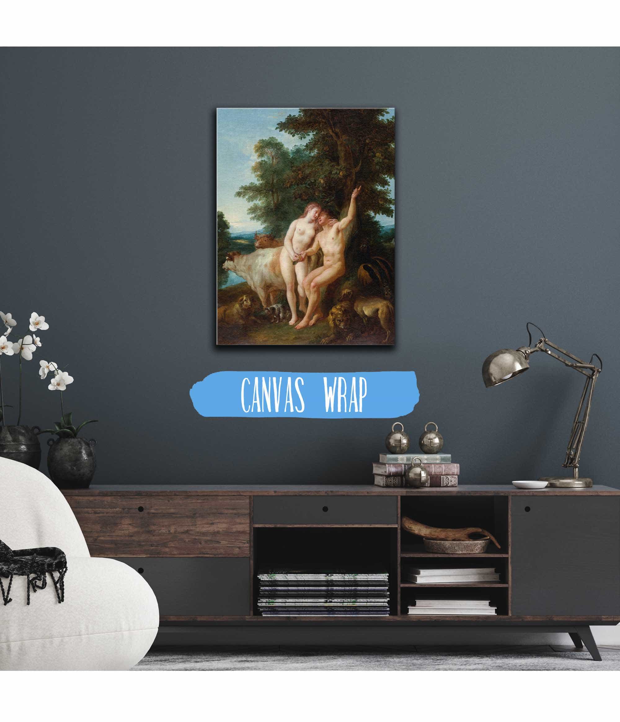 Adam And Eve by Jean Francois De Troy - Image 3