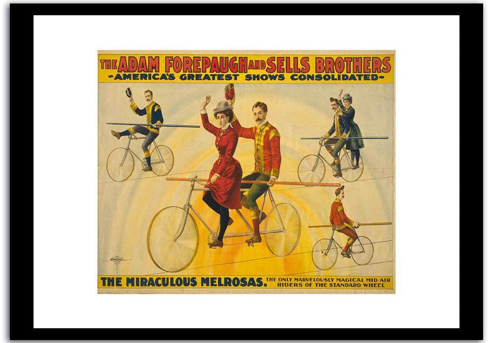 Adam Forepauch And Sells Brothers Vintage Circus Poster