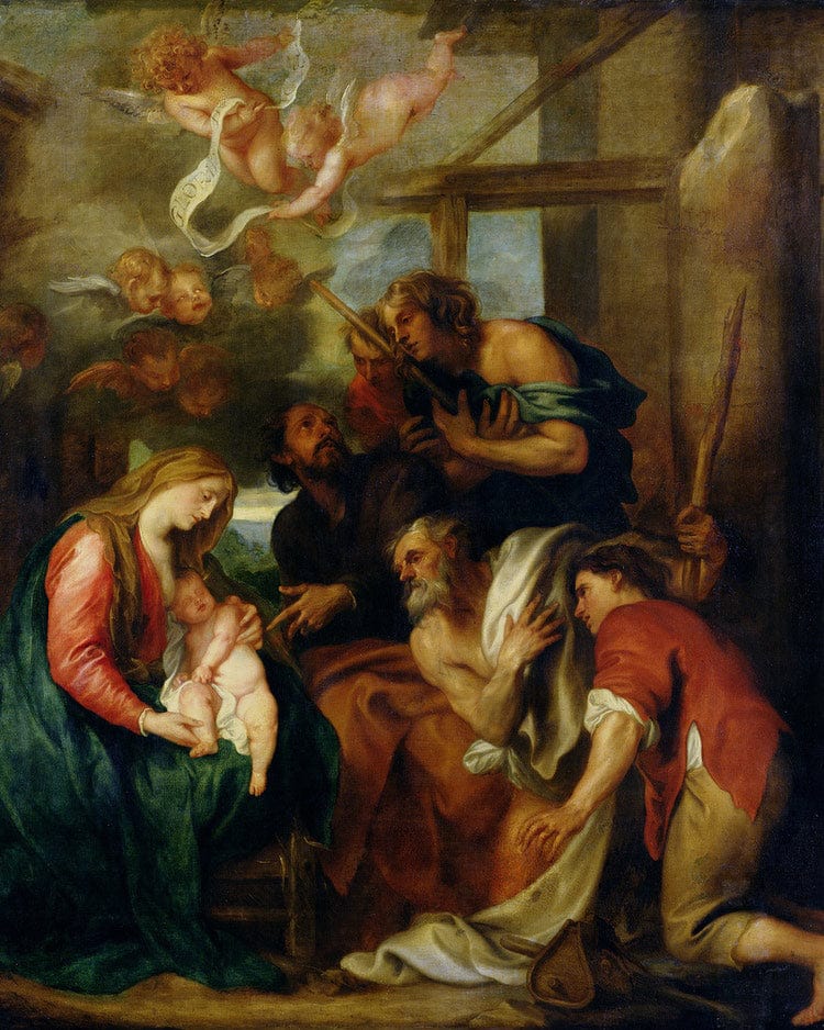 Adoration Of The Shepherds By Anthony Van Dyck - Image 6