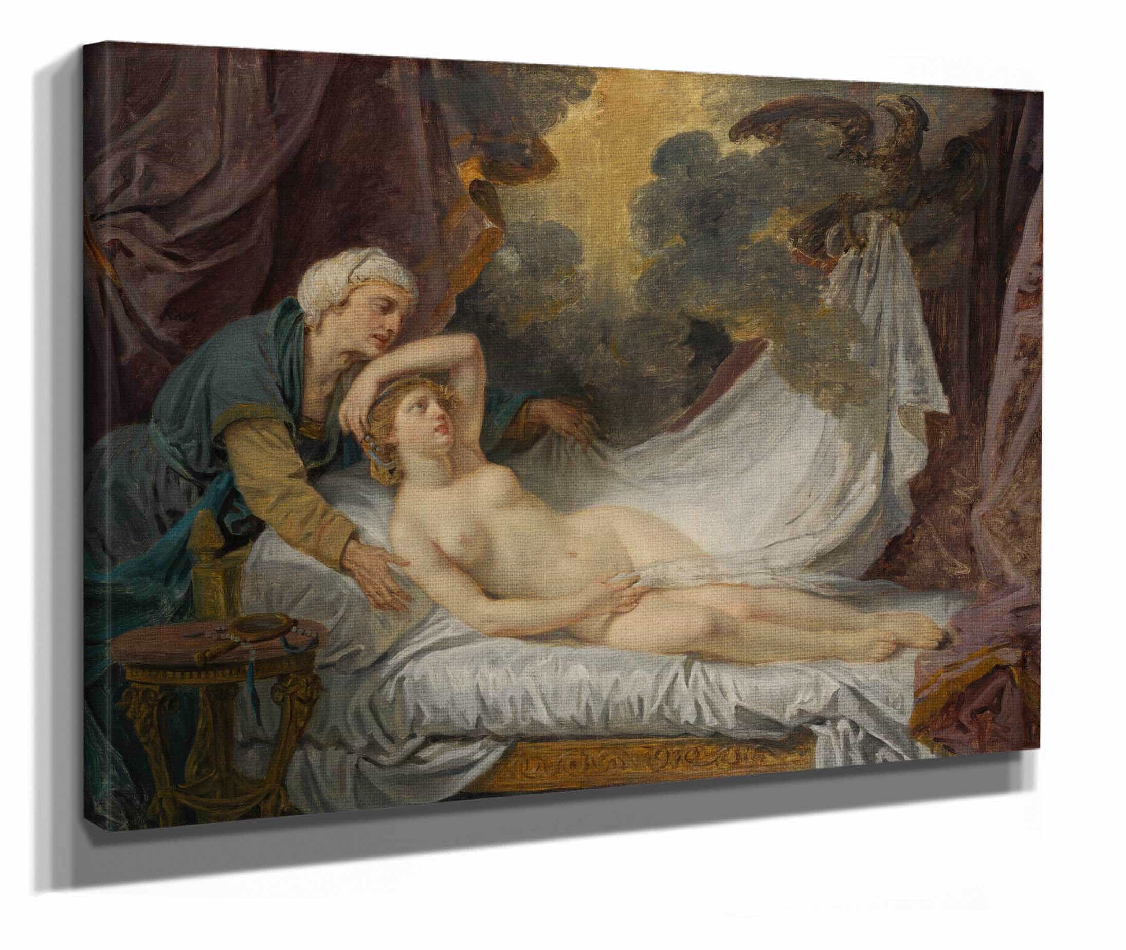 Aegina Visited By Jupiter by Jean Baptiste Greuze