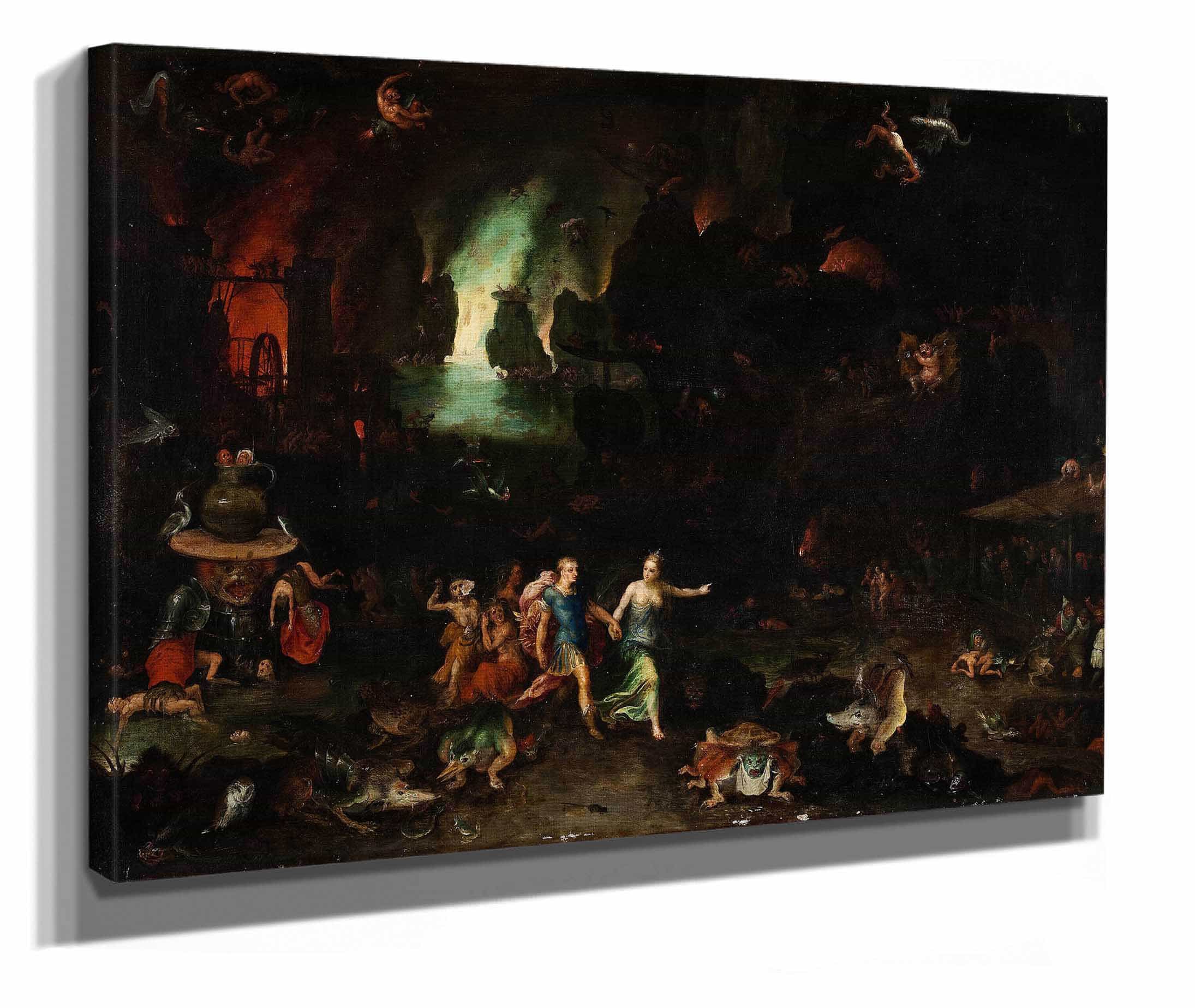 Aeneas And The Cumaean Sibyl In The Underworld by Jan Brueghel The Elder - Image 2
