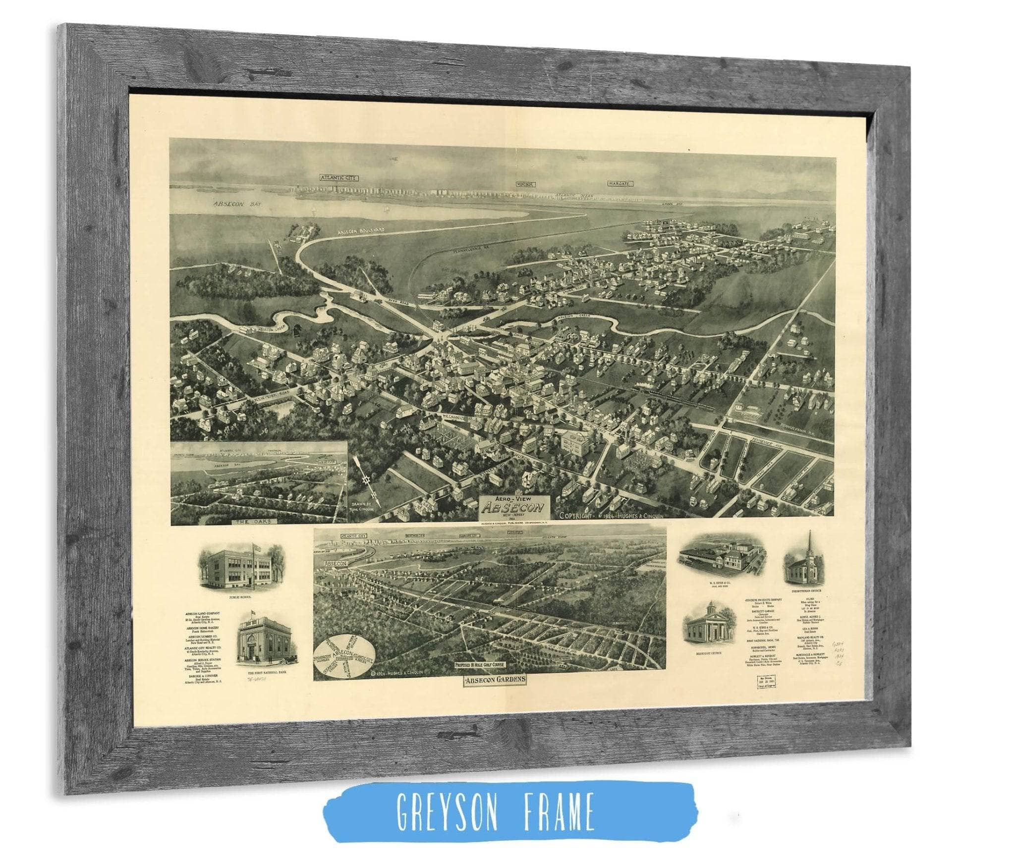 Aero View Of Absecon New Jersey 1924 State of New Jersey - Image 6