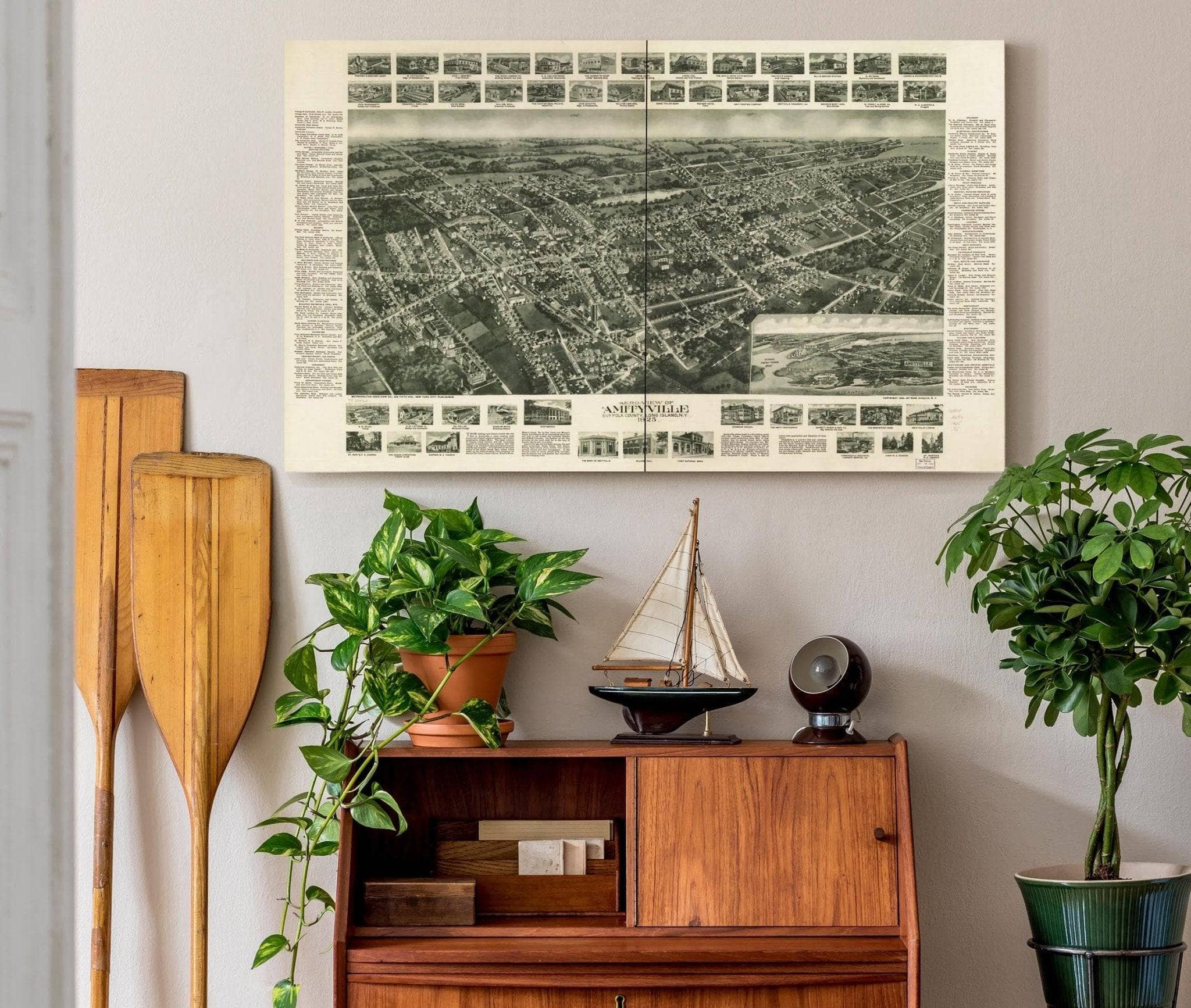Aero View Of Amityville Suffolk County Long Island Ny 1925 State Of New York - Image 5