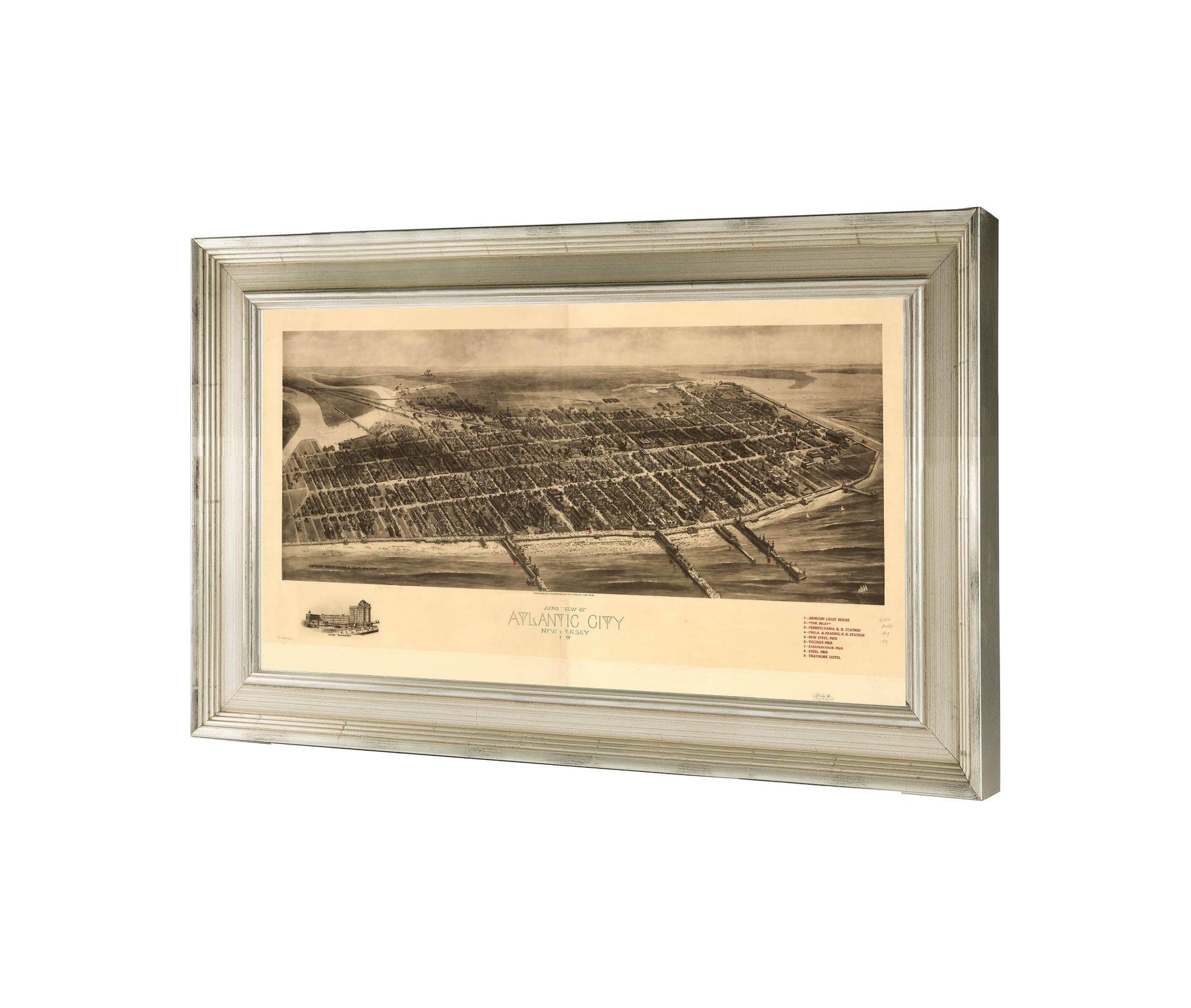 Aero View Of Atlantic City New Jersey 1909 State Of New Jersey - Image 3