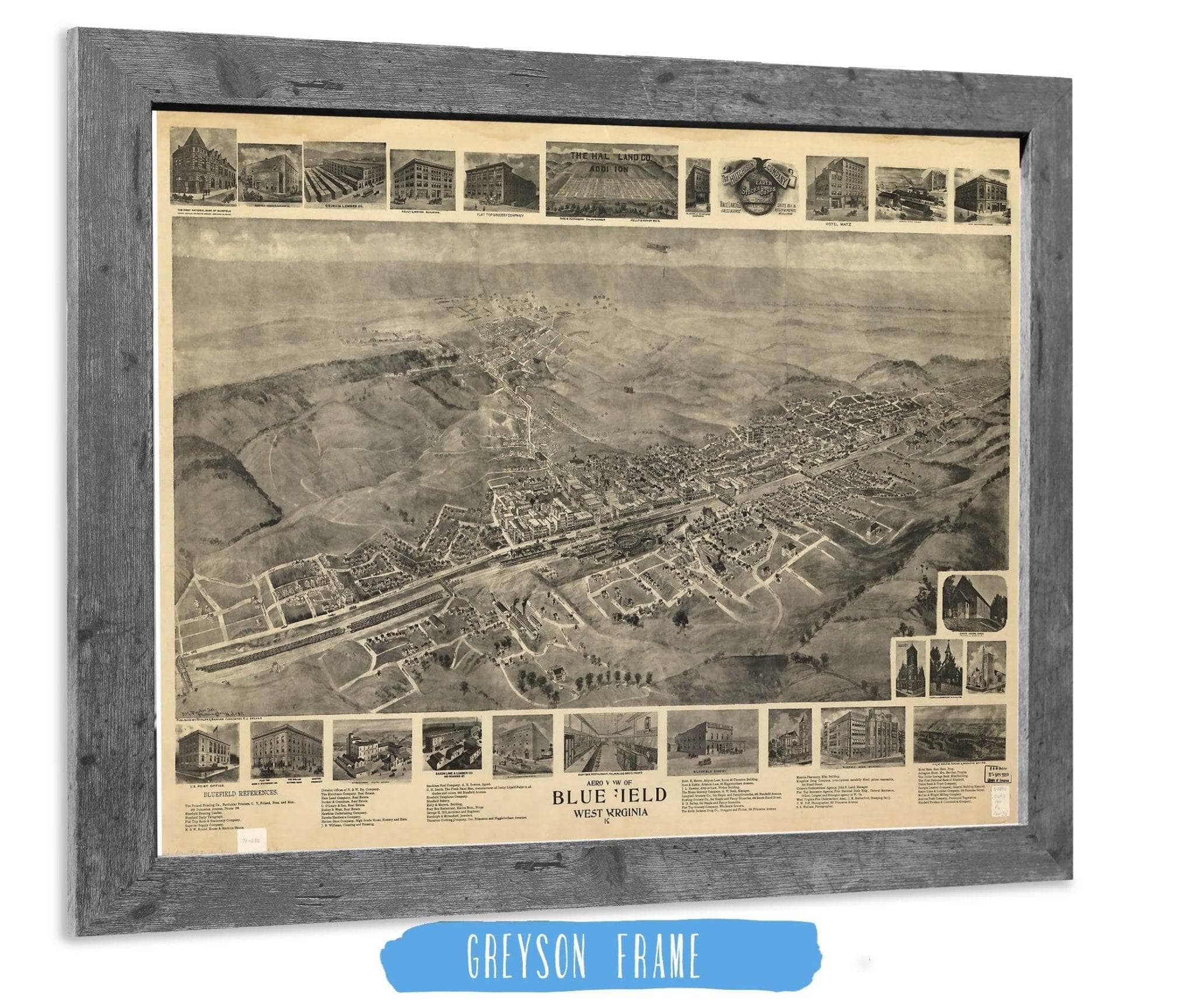 Aero View Of Bluefield West Virginia 1911 State of West Virginia - Image 6