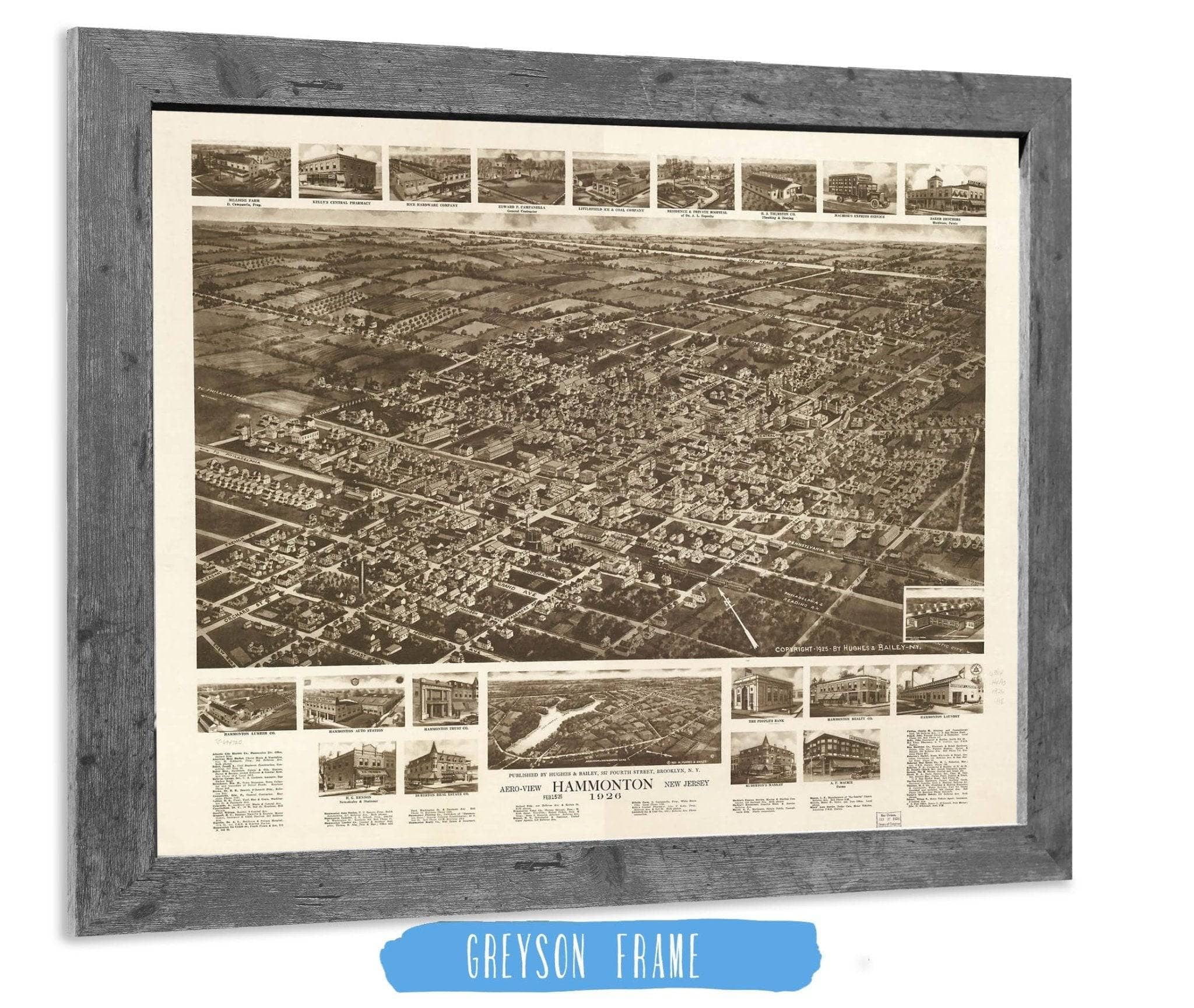 Aero View Of Hammonton New Jersey 1926 State of New Jersey - Image 6