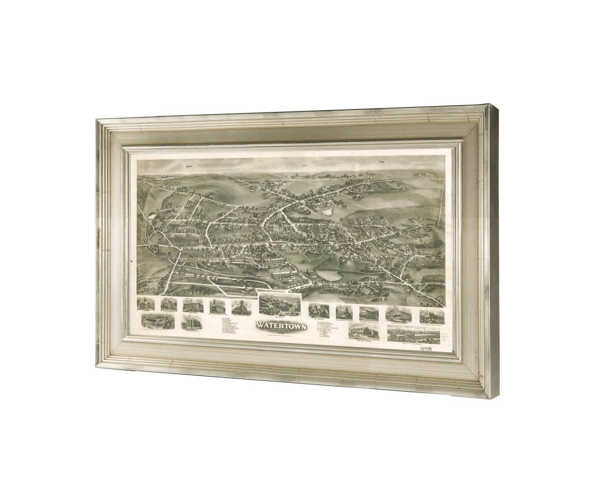 Aero View Of Watertown Connecticut 1918 State Of Connecticut - Image 6