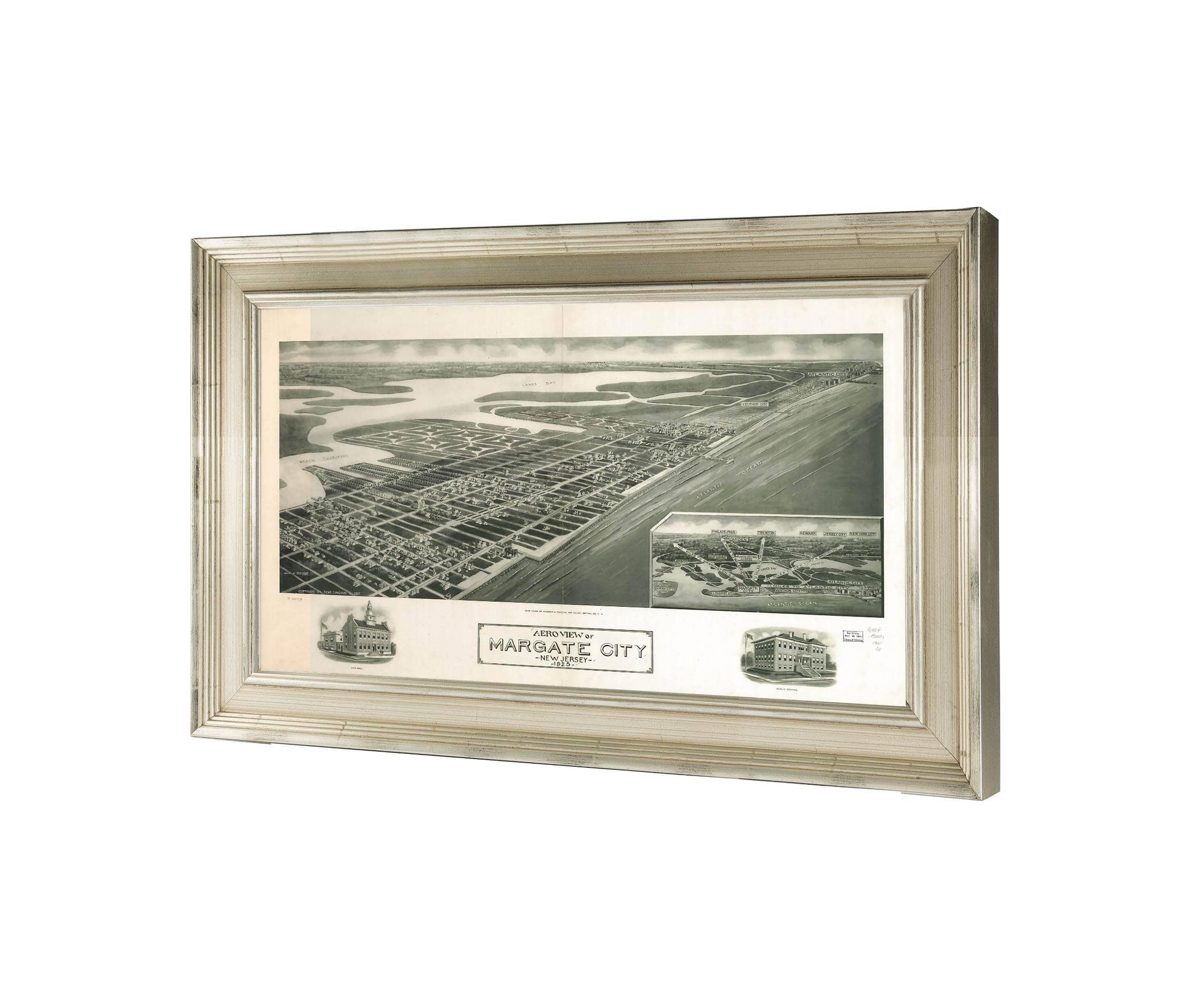Aeroview Of Margate City New Jersey 1925 State Of New Jersey - Image 3