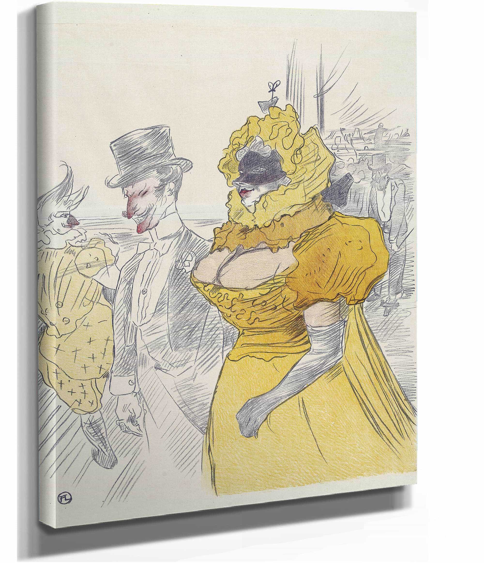Affiche Au Bal Des Etudiants by Henri De Toulouse Lautrec - Image 2
