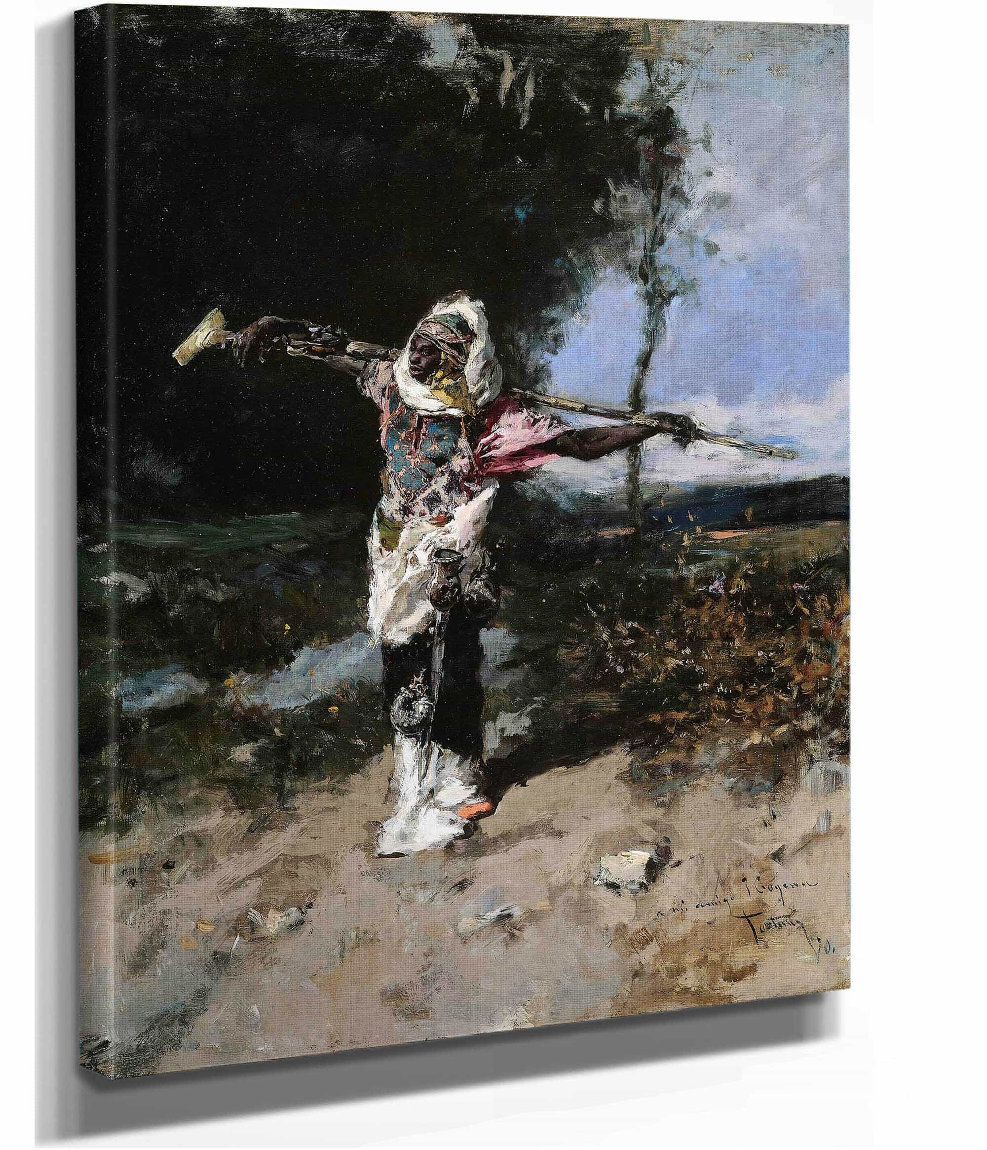 African Chief by Mariano Fortuny Marsal - Image 2