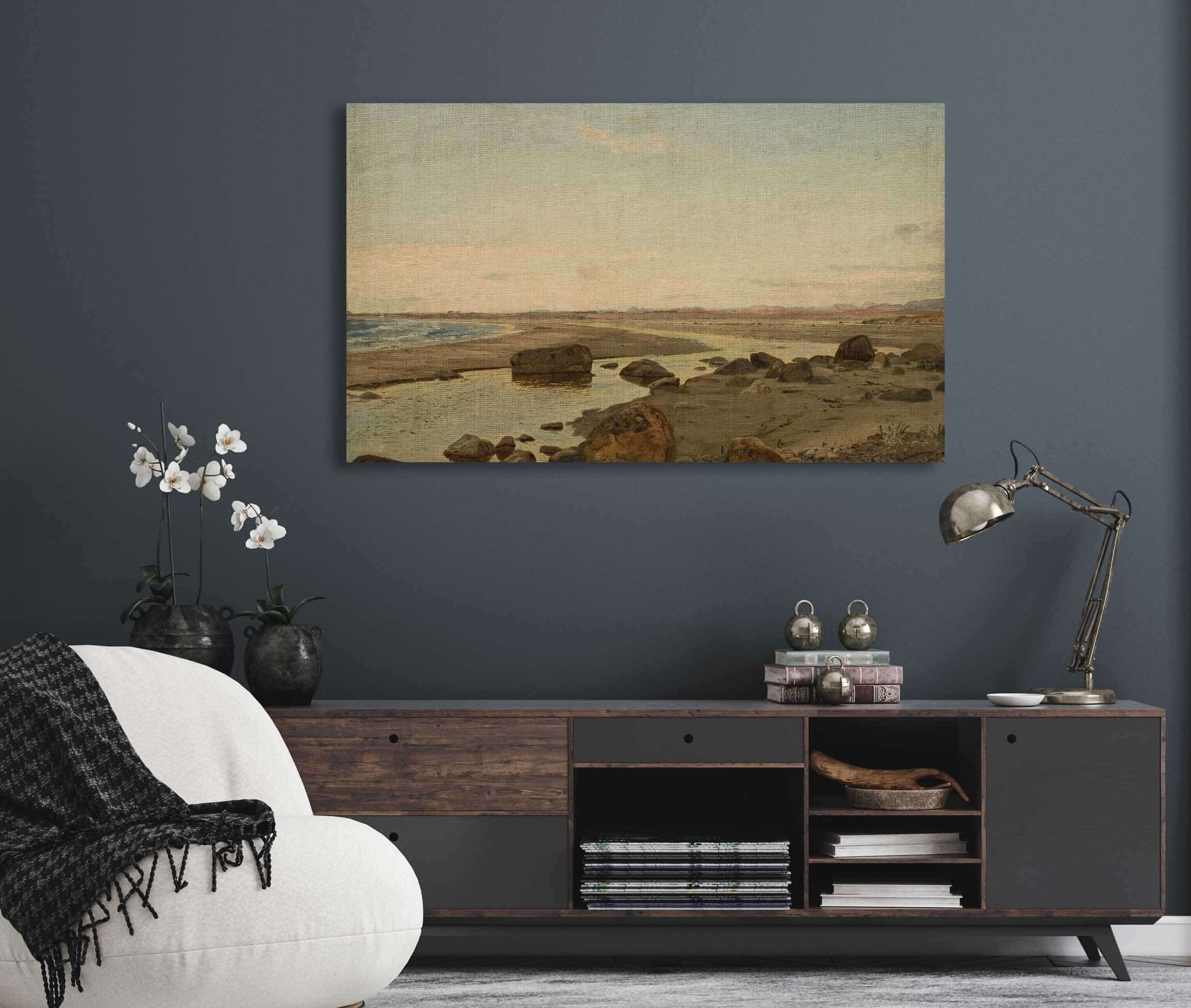 Aften Ved Naerland Jaeren By Amaldus Nielsen - Image 5