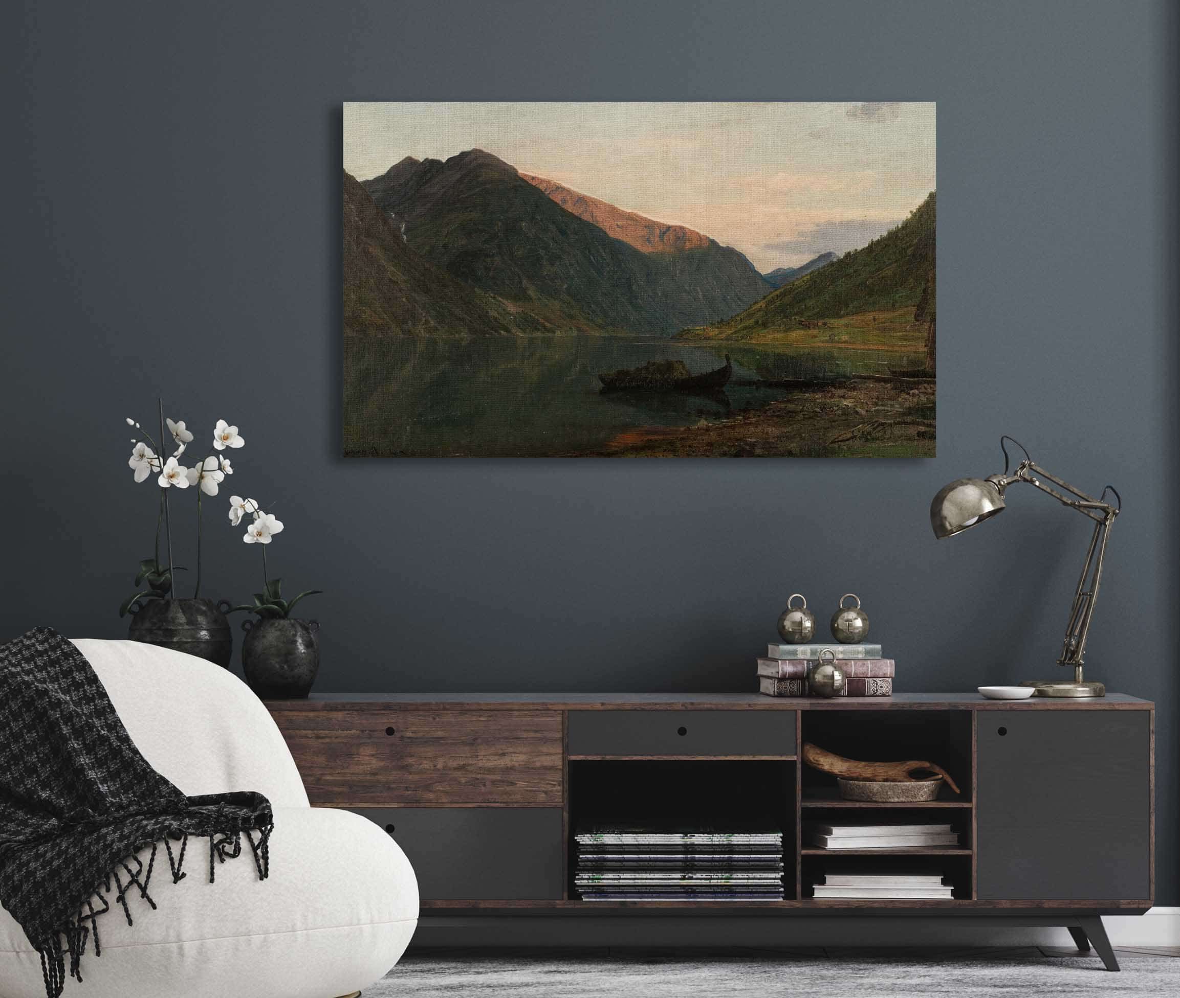 Aftenstemning Fjaerland By Amaldus Nielsen - Image 5