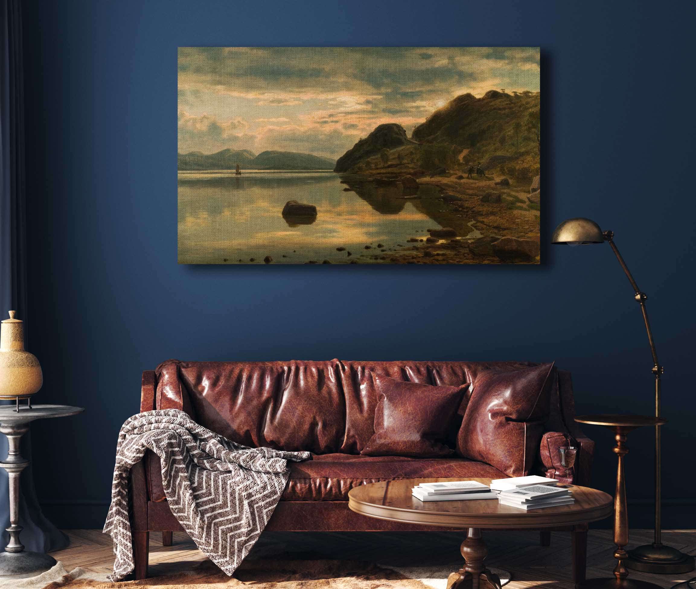 Aftenstemning Skogsfjord Mandal By Amaldus Nielsen - Image 4