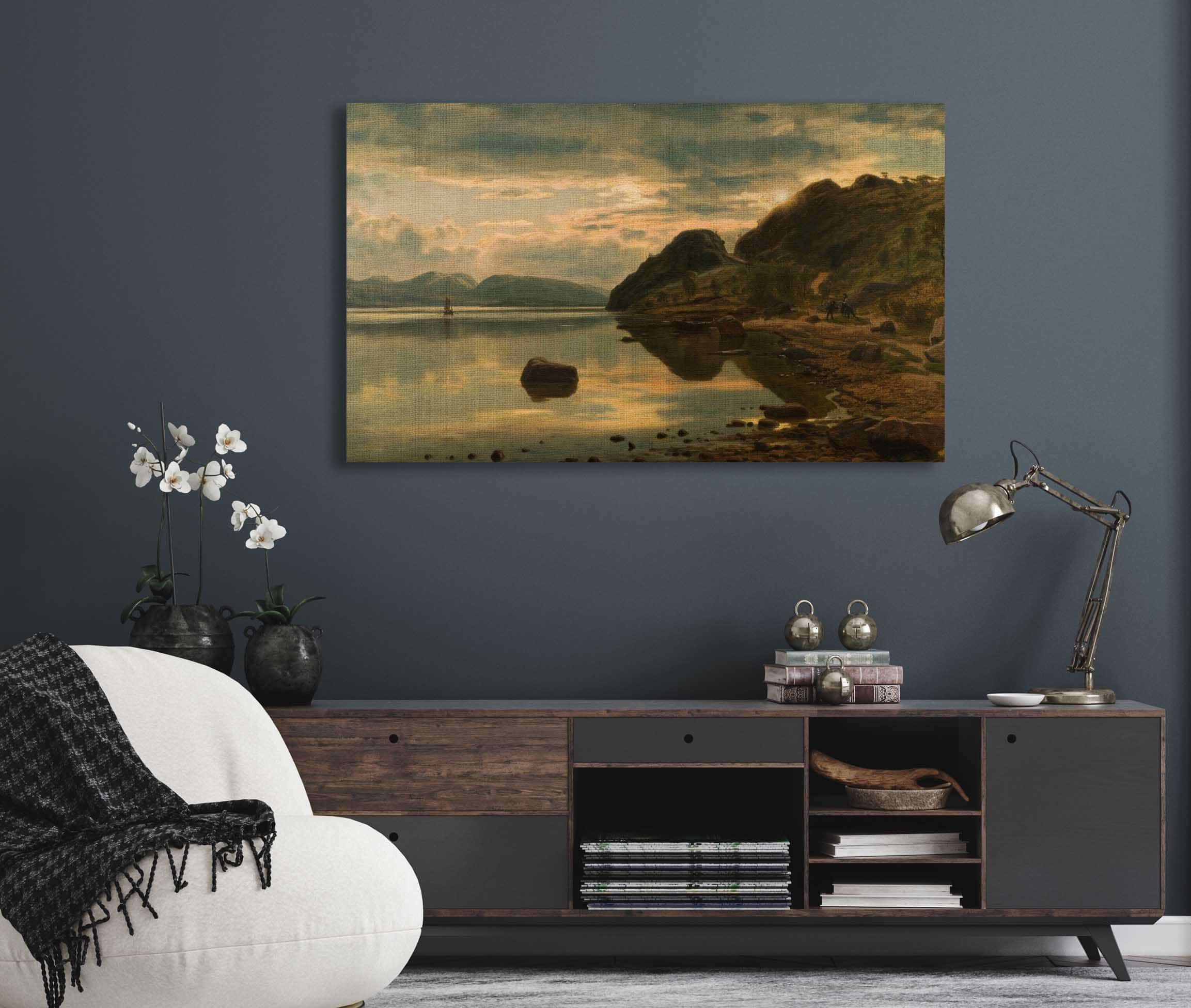 Aftenstemning Skogsfjord Mandal By Amaldus Nielsen - Image 5