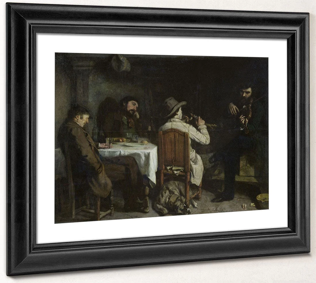 After Dinner At Ornans By Jean Desire Gustave Courbet - Image 4