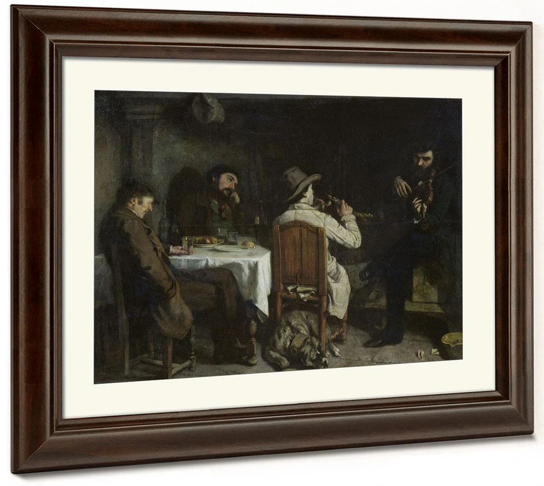 After Dinner At Ornans By Jean Desire Gustave Courbet - Image 5