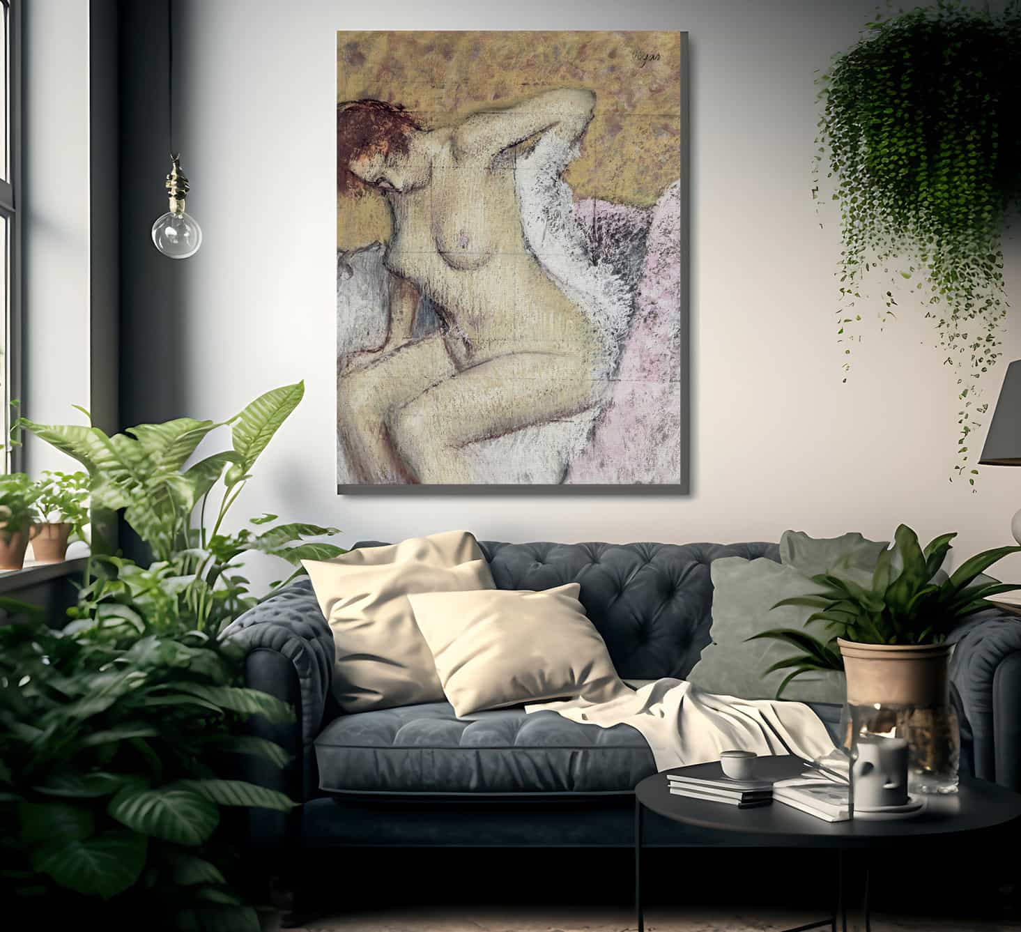 After The Bath 1 By Edgar Degas - Image 2