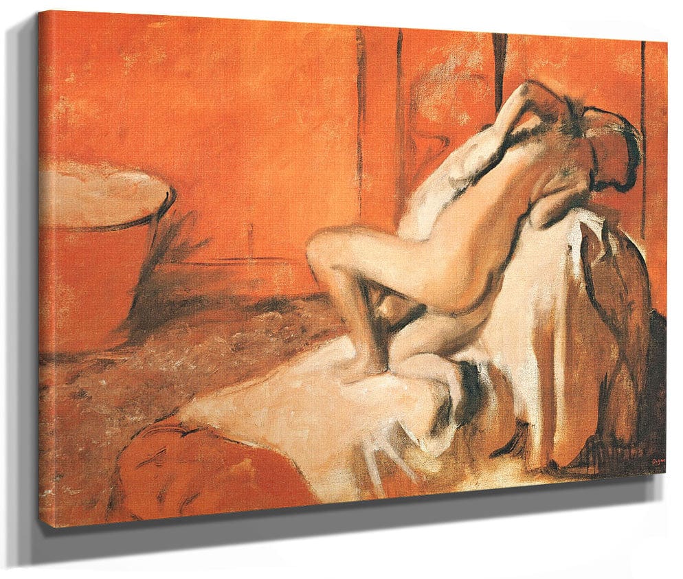 After The Bath 3 By Edgar Degas