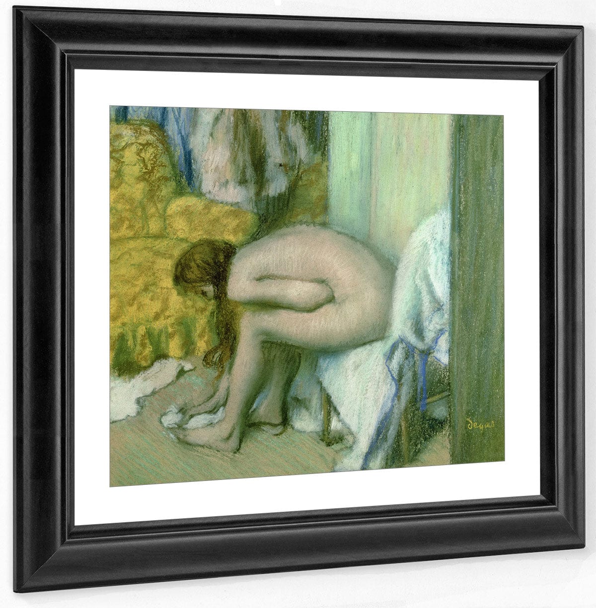 After The Bath, Woman Drying Her Left Foot By Edgar Degas - Image 2
