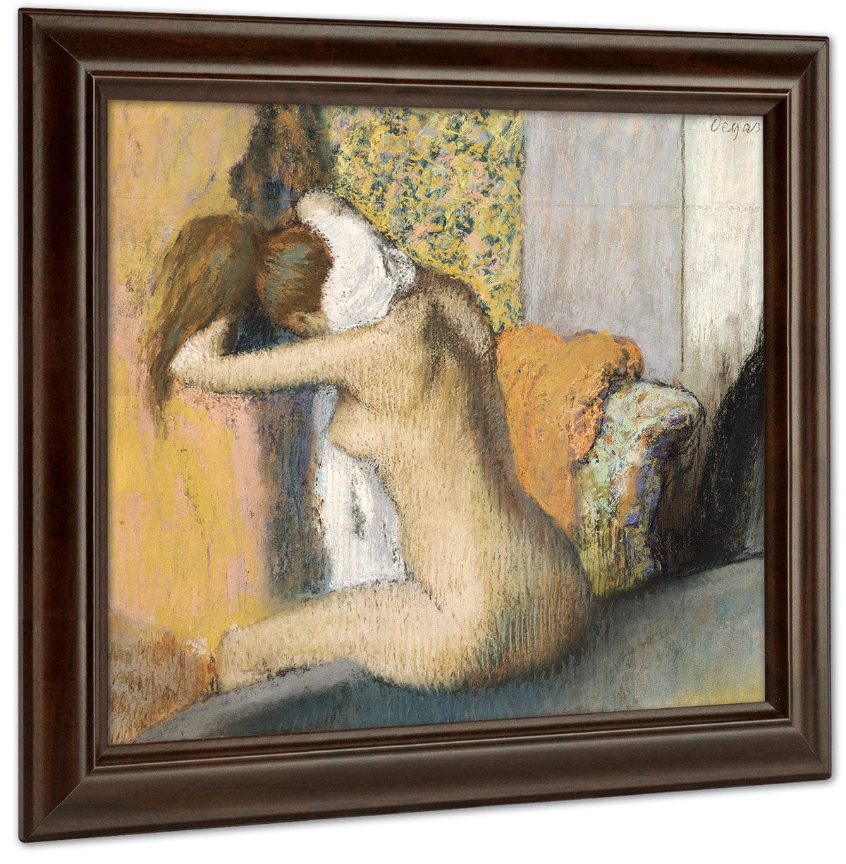 After The Bath, Woman Drying Her Neck By Edgar Degas - Image 4