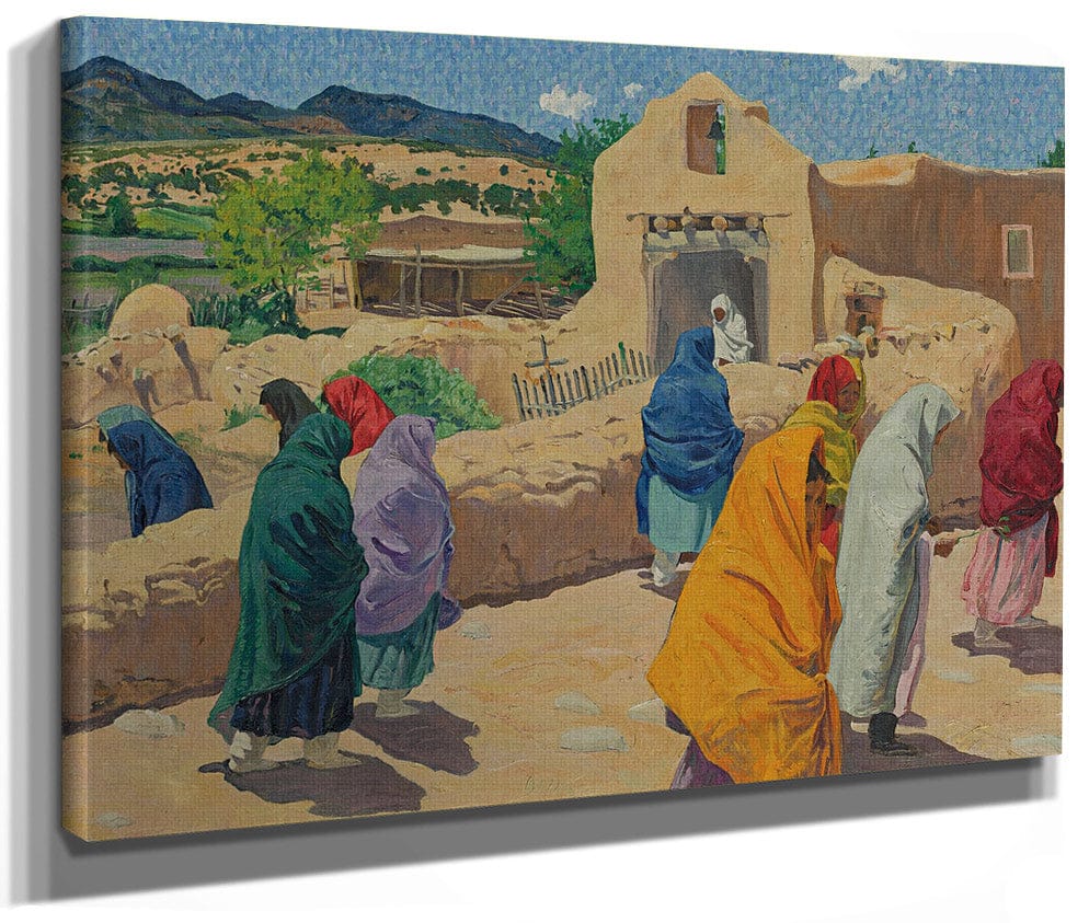 After The Chapel Hour By Walter Ufer