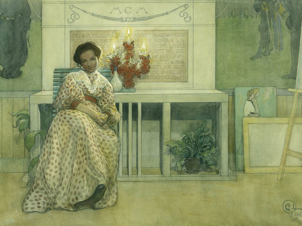 After The Prom By Carl Larsson - Image 7