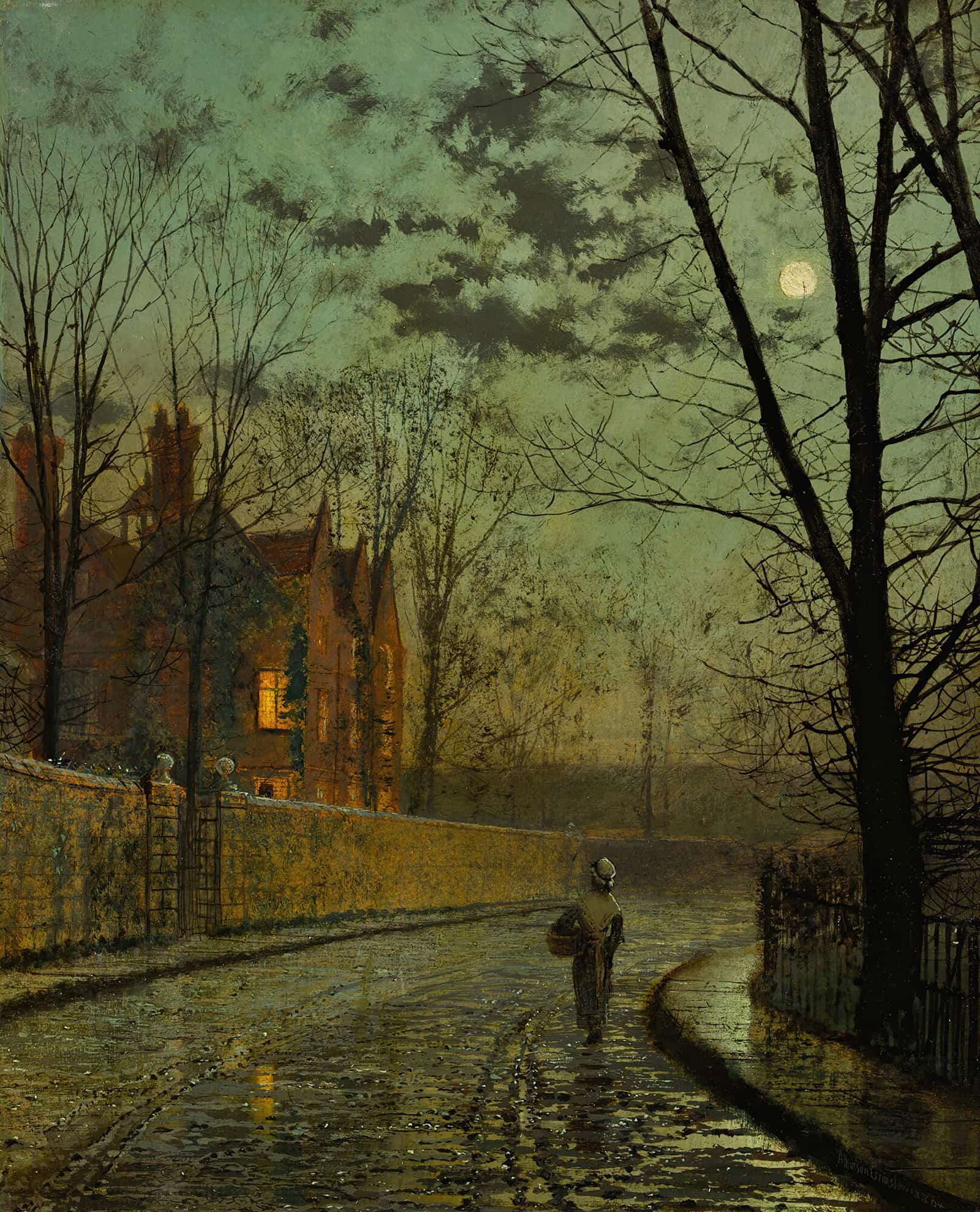 After The Shower by John Atkinson Grimshaw - Image 2