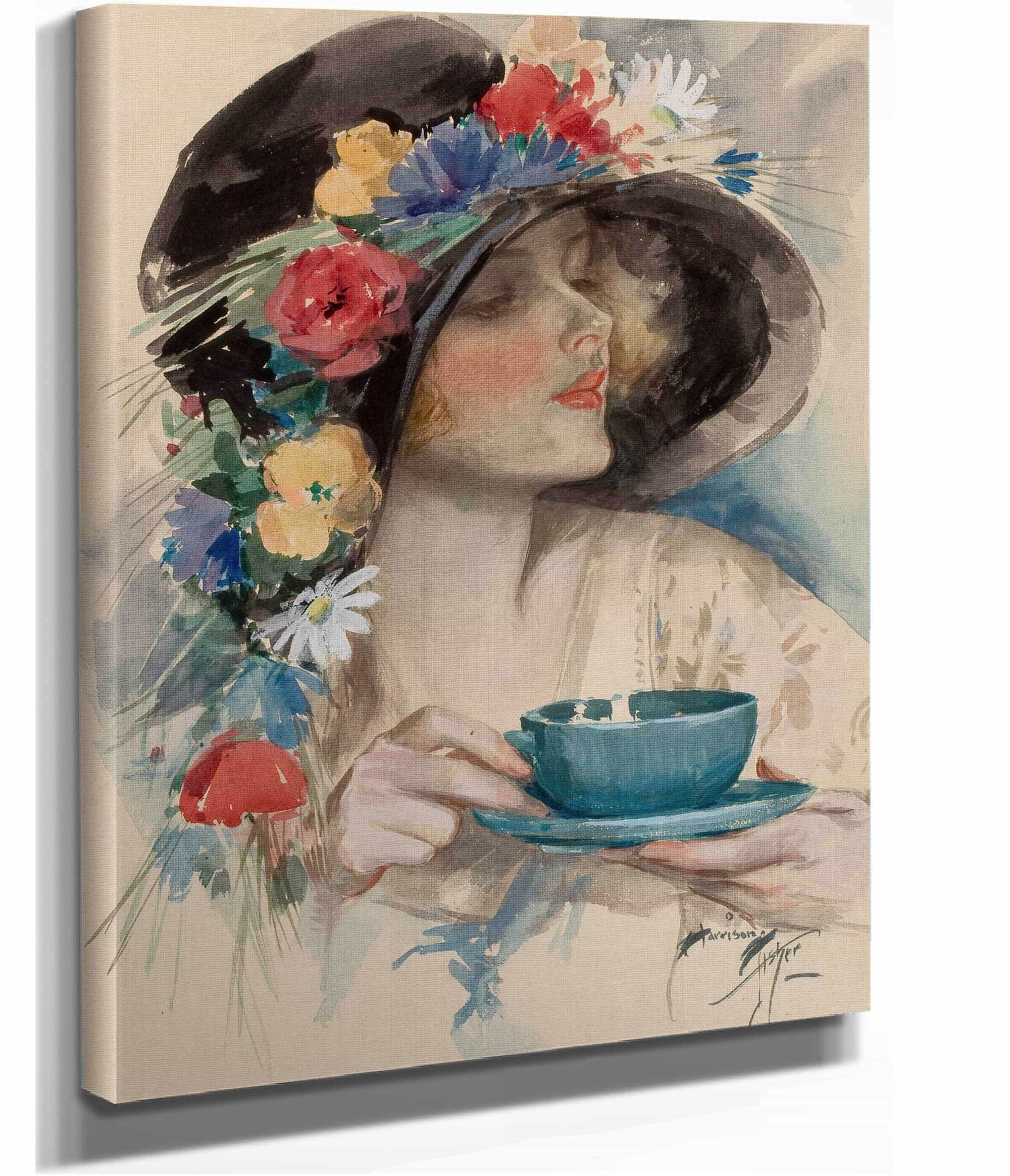 Afternoon Tea by Harrison Fisher - Image 2