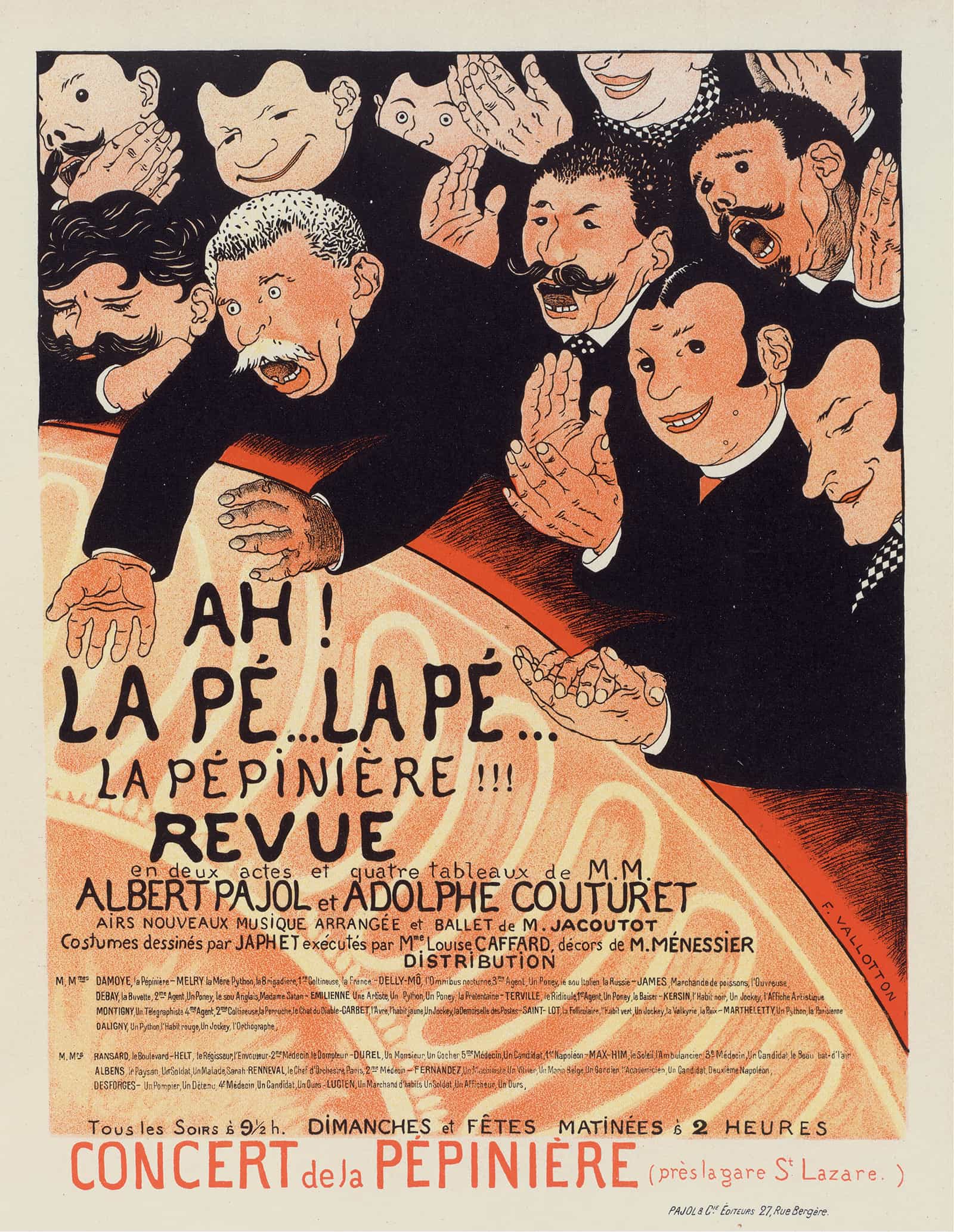 Ah La Pe La Pe La Pepiniere by Felix Vallotton