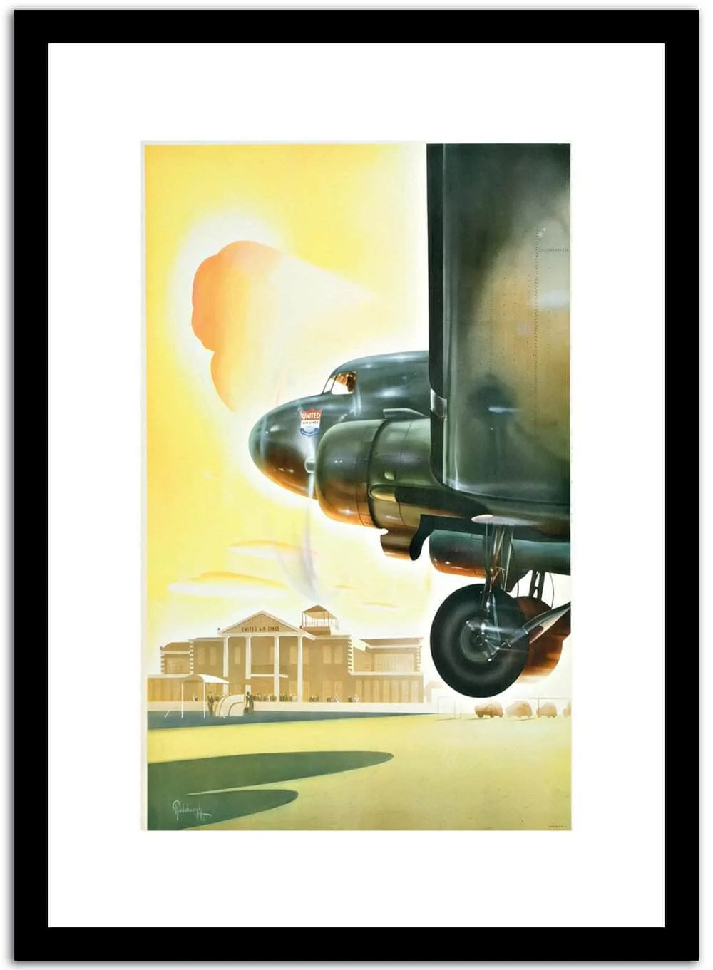 Airplane Vintage Poster