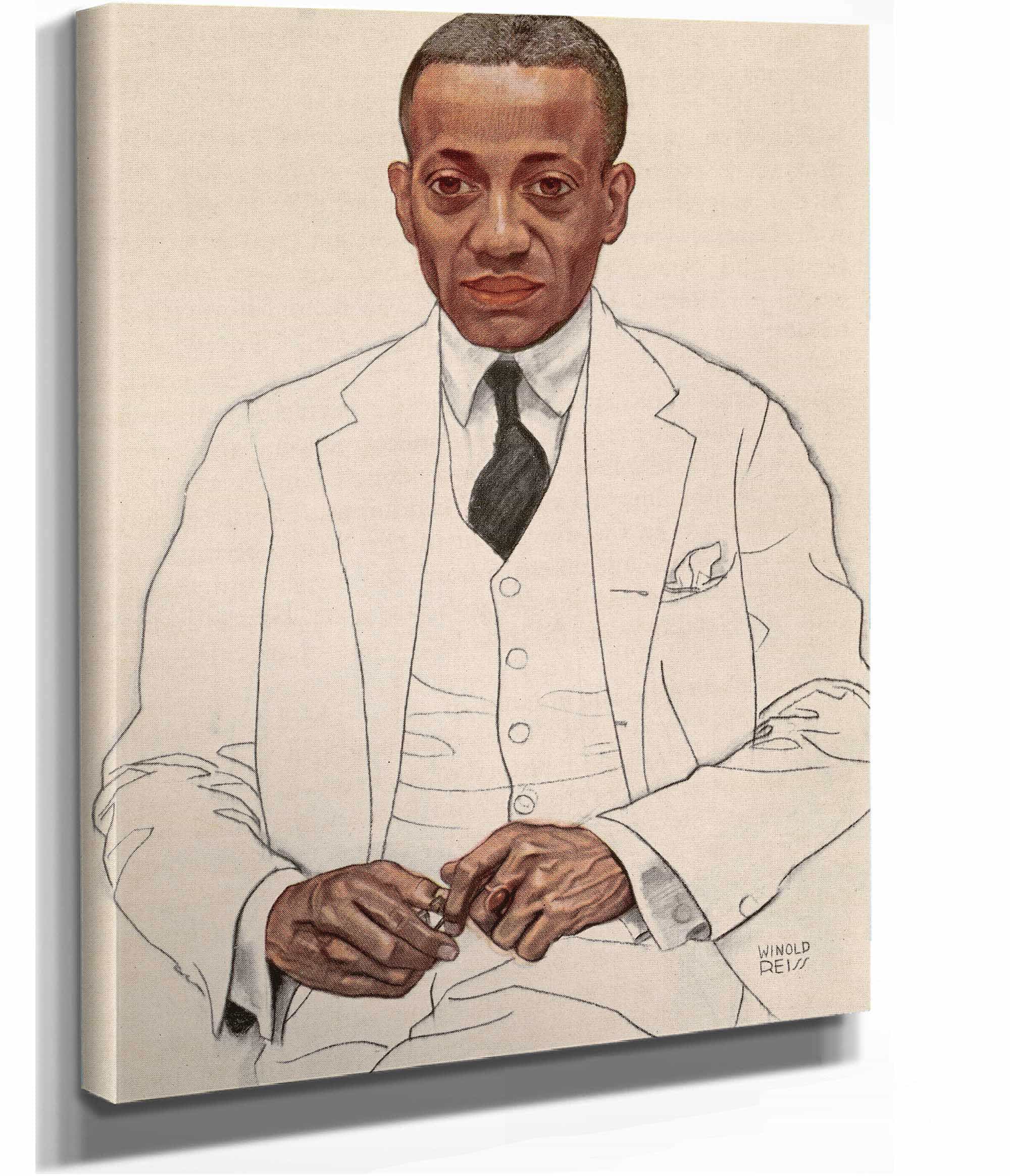 Alain Locke by Winold Reiss - Image 2