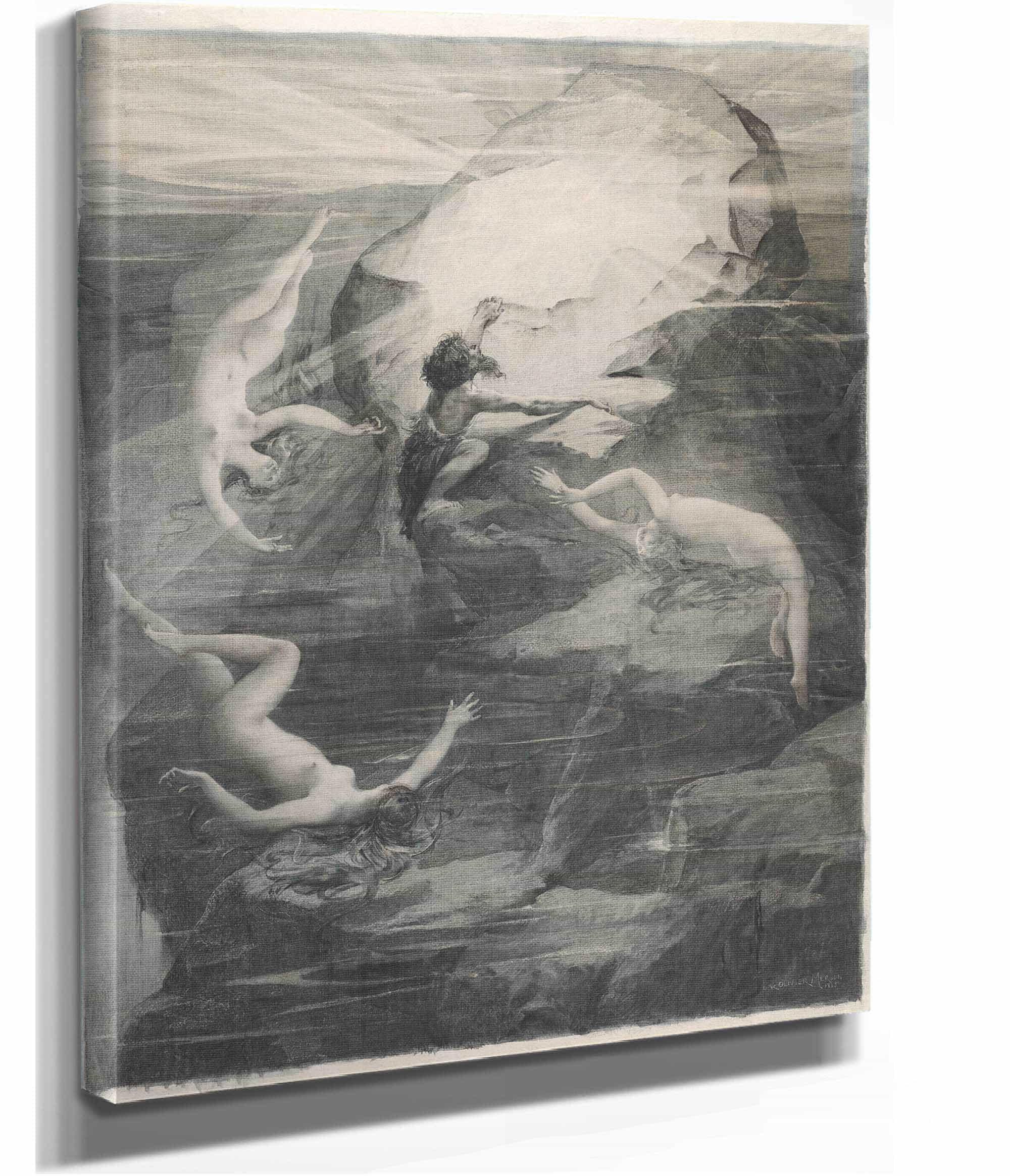 Alberich And The Rhinemaidens by Luc Olivier Merson - Image 2