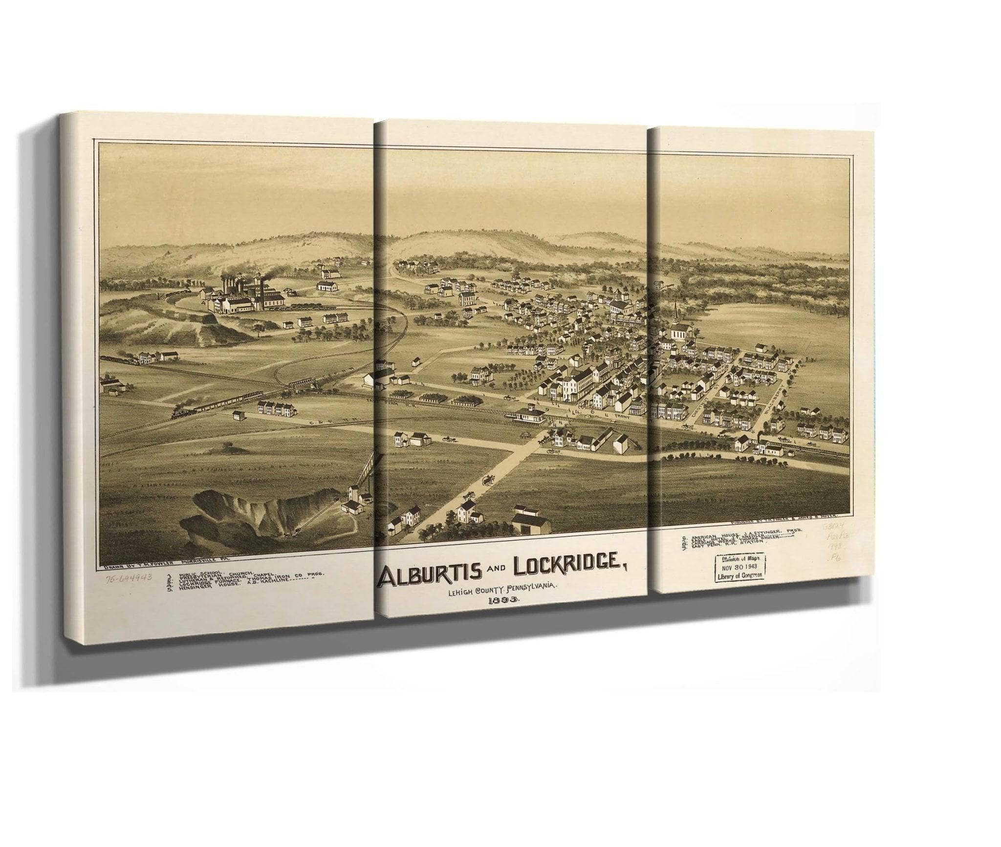 Alburtis And Lockridge Lehigh County Pennsylvania 1893 State Of Pennsylvania - Image 2