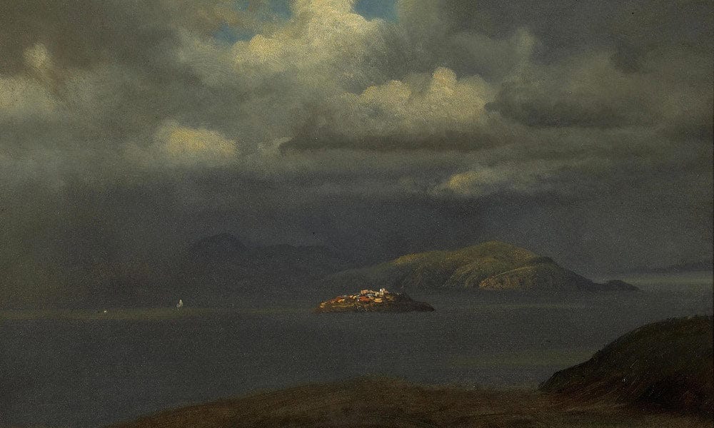 Alcatraz, San Francisco Bay, 1875 By Albert Bierstadt By Albert Bierstadt - Image 5