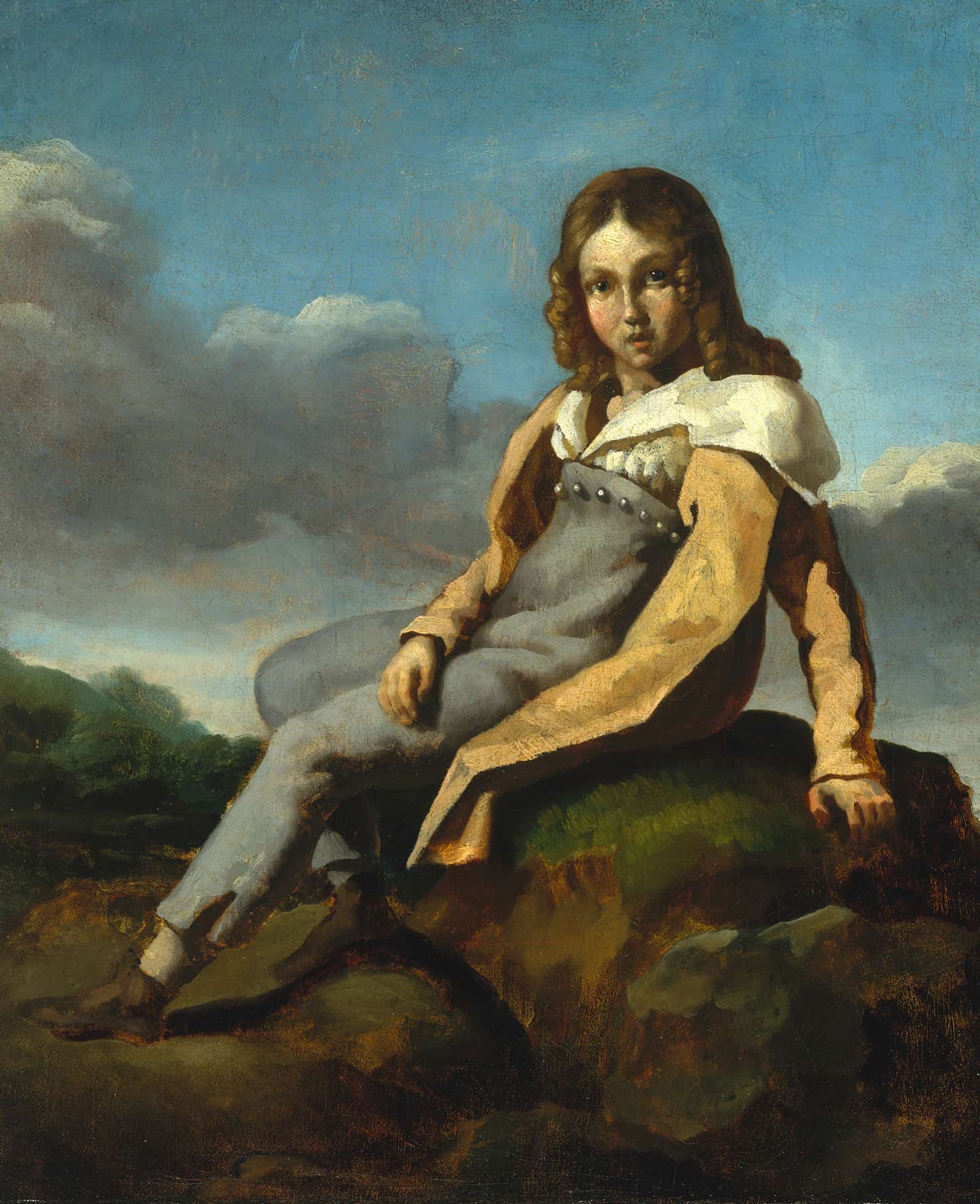 Alfred Dedreux As A Child by Theodore Gericault