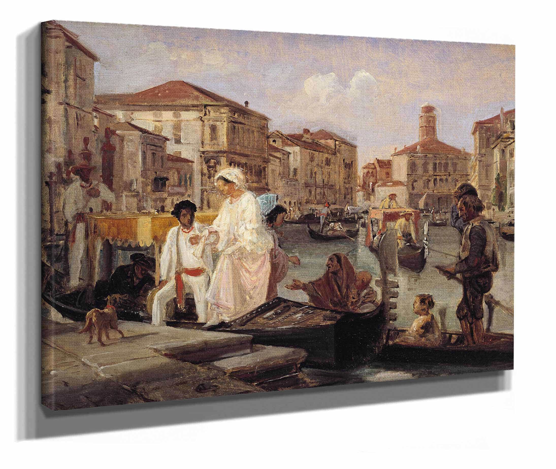 Alighting From A Gondola In Venice by Wilhelm Marstrand - Image 2