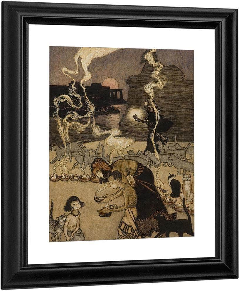 All Through Egypt Every Man Burns A Lamp Story Illustration By Arthur Rackham - Image 3