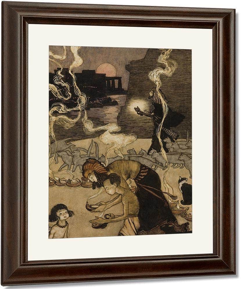 All Through Egypt Every Man Burns A Lamp Story Illustration By Arthur Rackham - Image 4