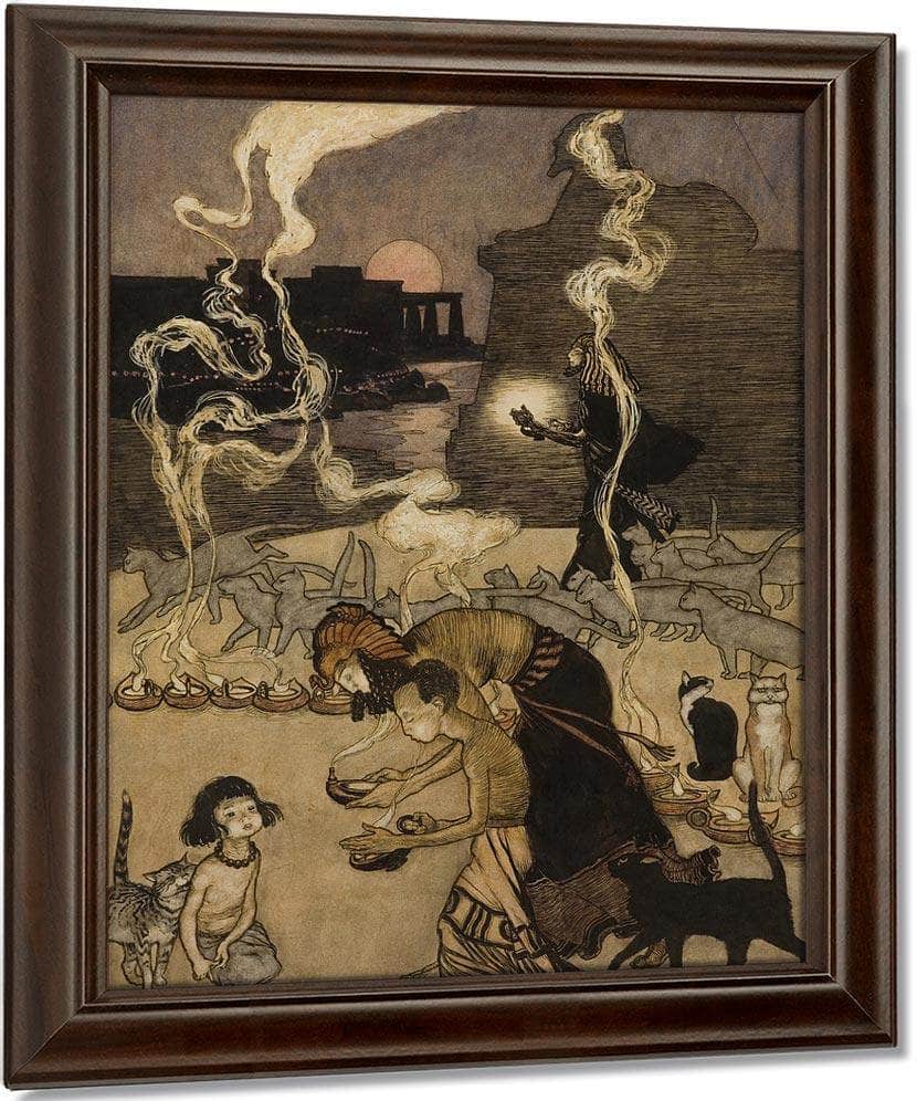All Through Egypt Every Man Burns A Lamp Story Illustration By Arthur Rackham - Image 5