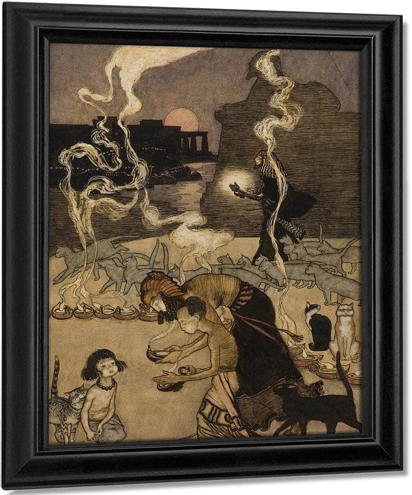 All Through Egypt Every Man Burns A Lamp Story Illustration By Arthur Rackham - Image 7