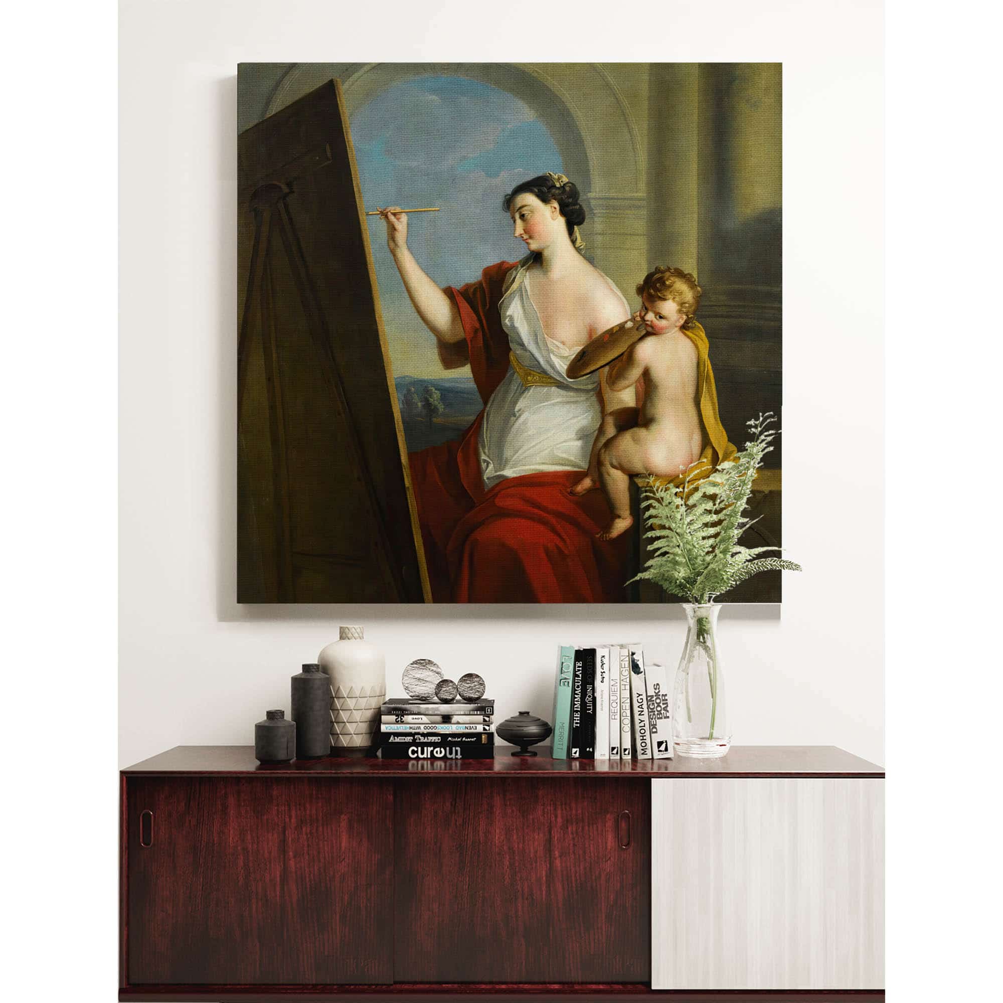 Allegory Of Painting by Philippe Mercier - Image 5