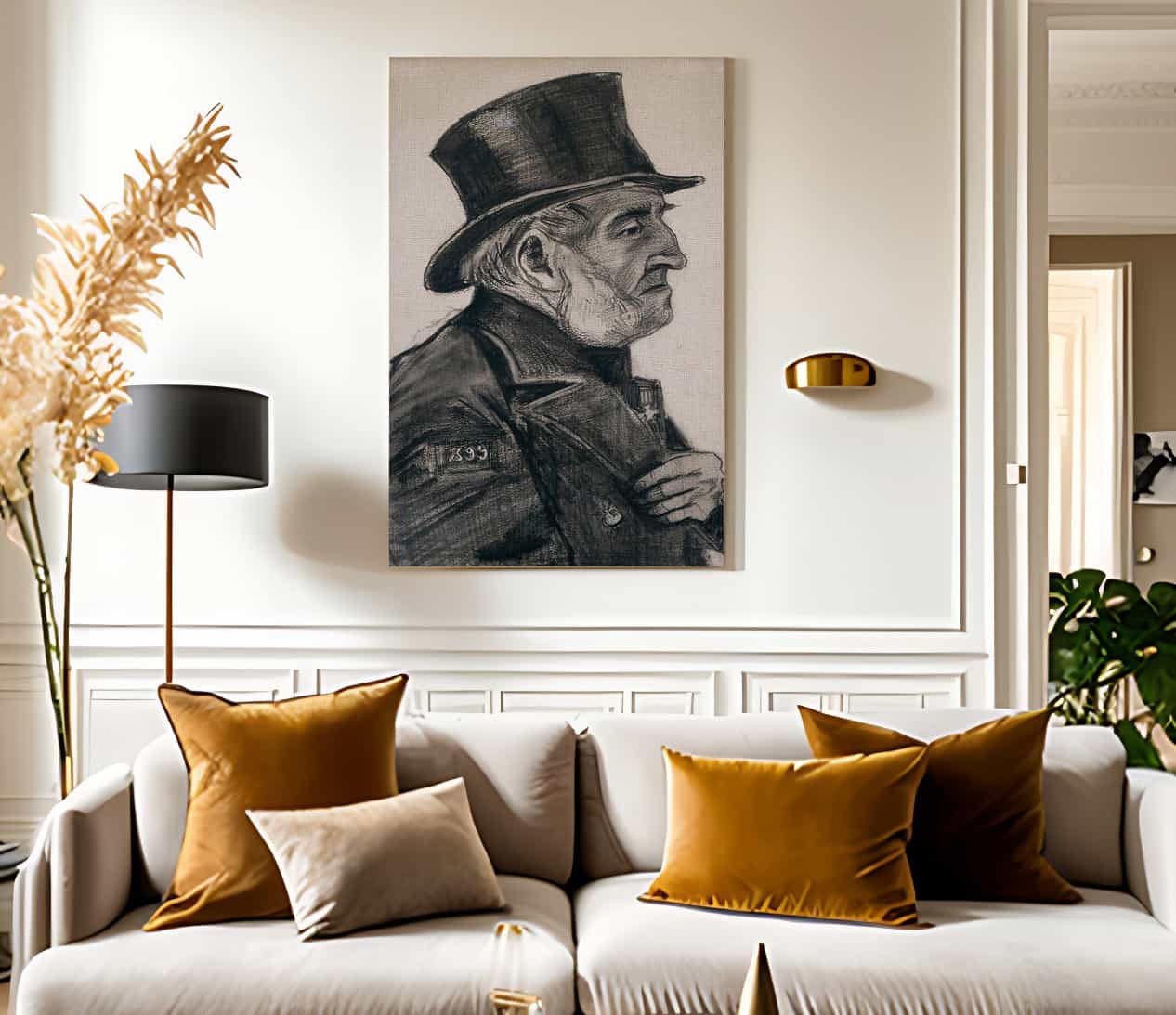 Almshouse Man In Top Hat By Vincent Van Gogh - Image 2