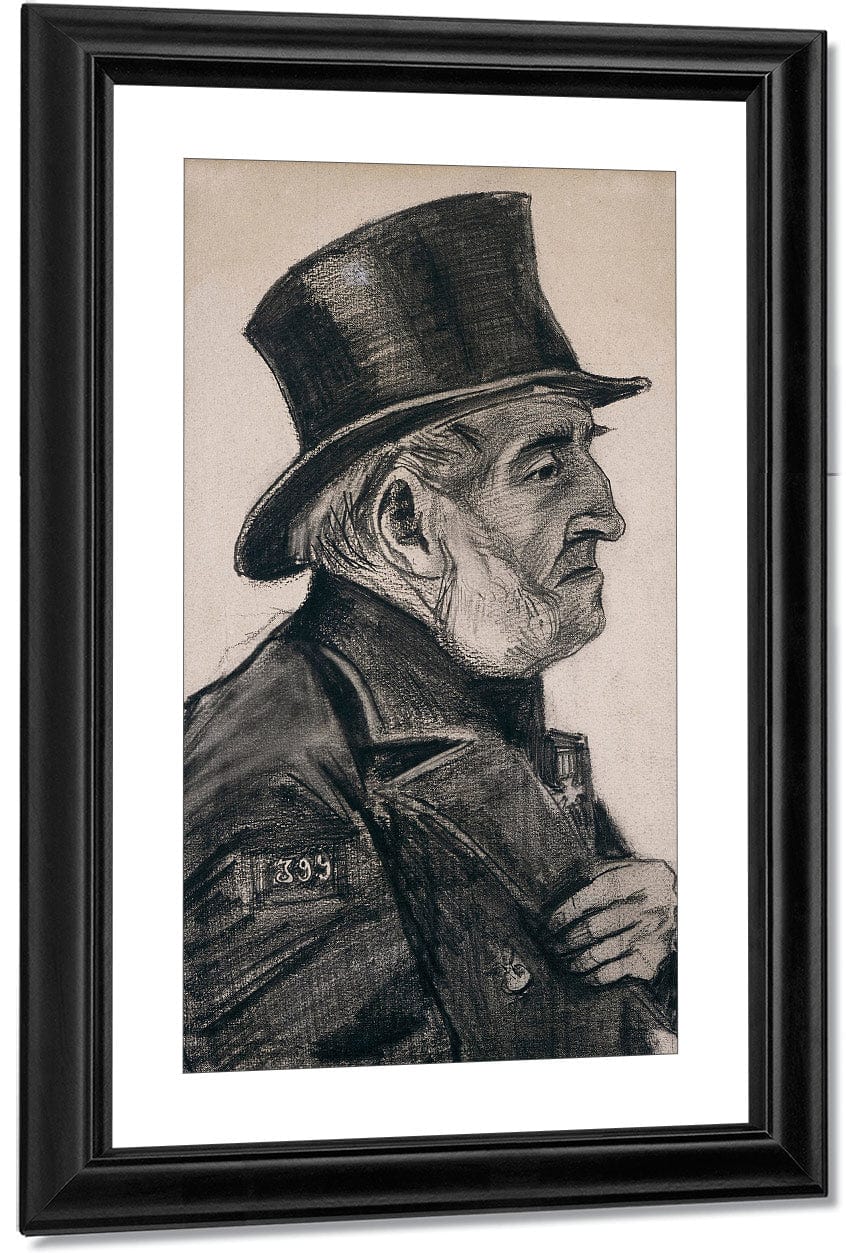 Almshouse Man In Top Hat By Vincent Van Gogh - Image 3