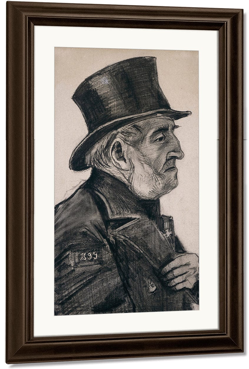 Almshouse Man In Top Hat By Vincent Van Gogh - Image 4