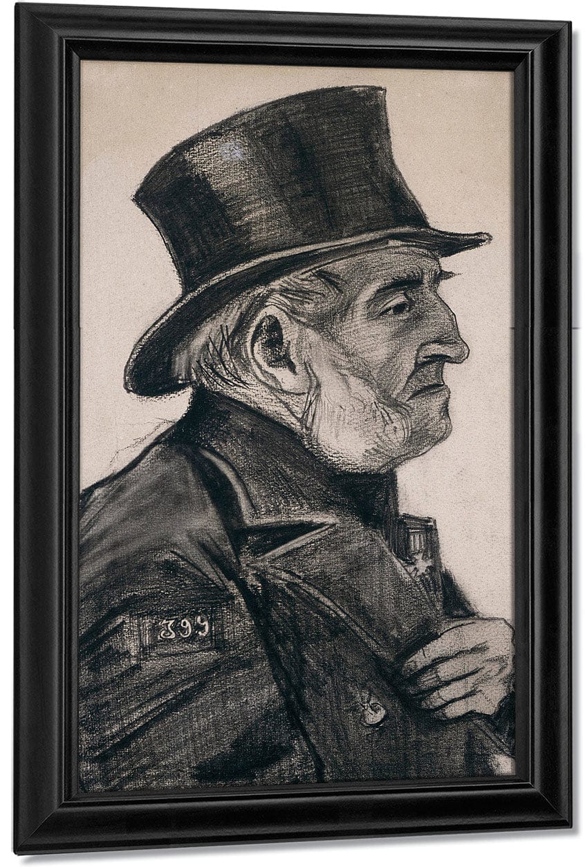 Almshouse Man In Top Hat By Vincent Van Gogh - Image 7