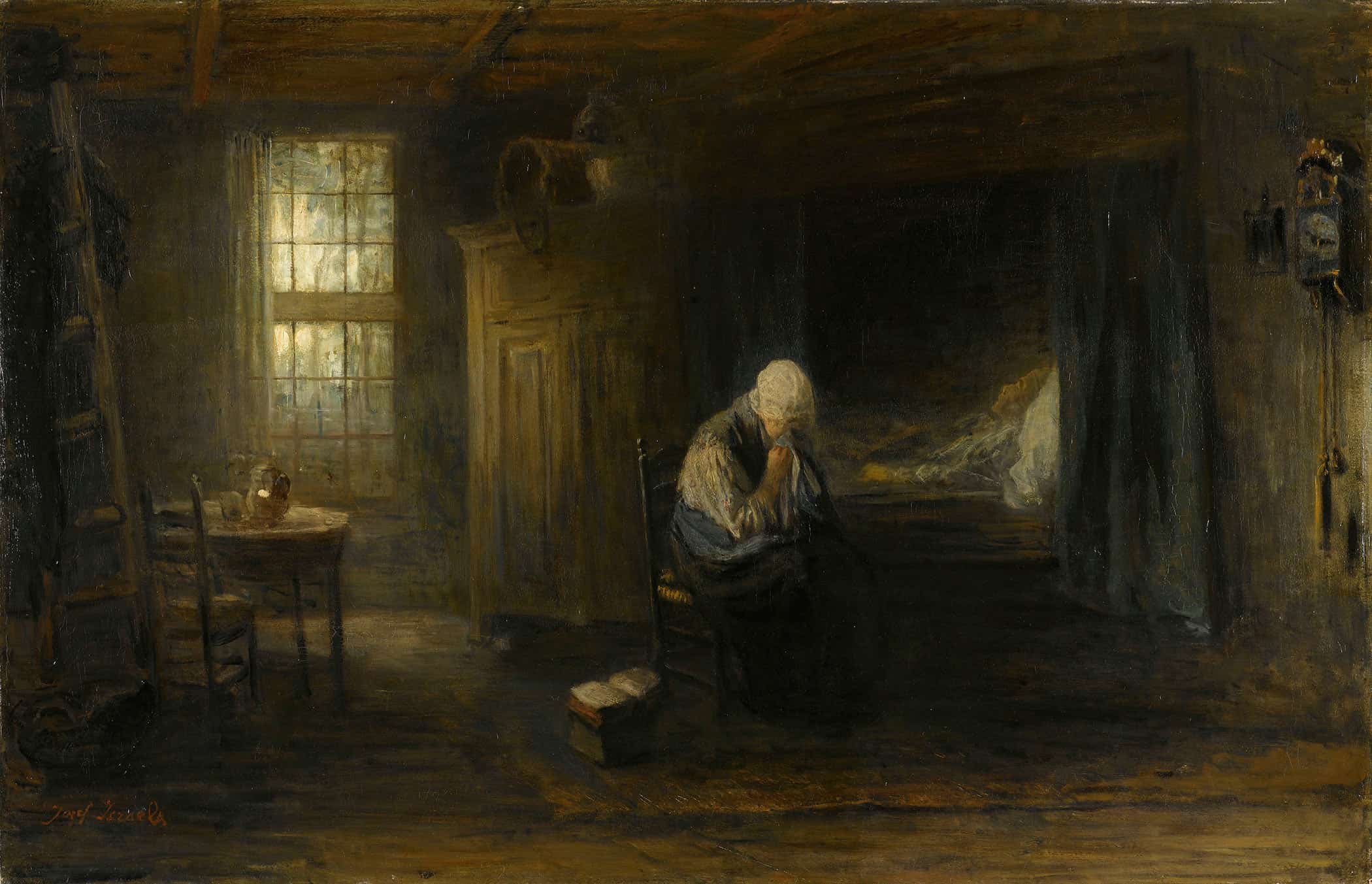 Alone In The World by Jozef Israels - Image 2